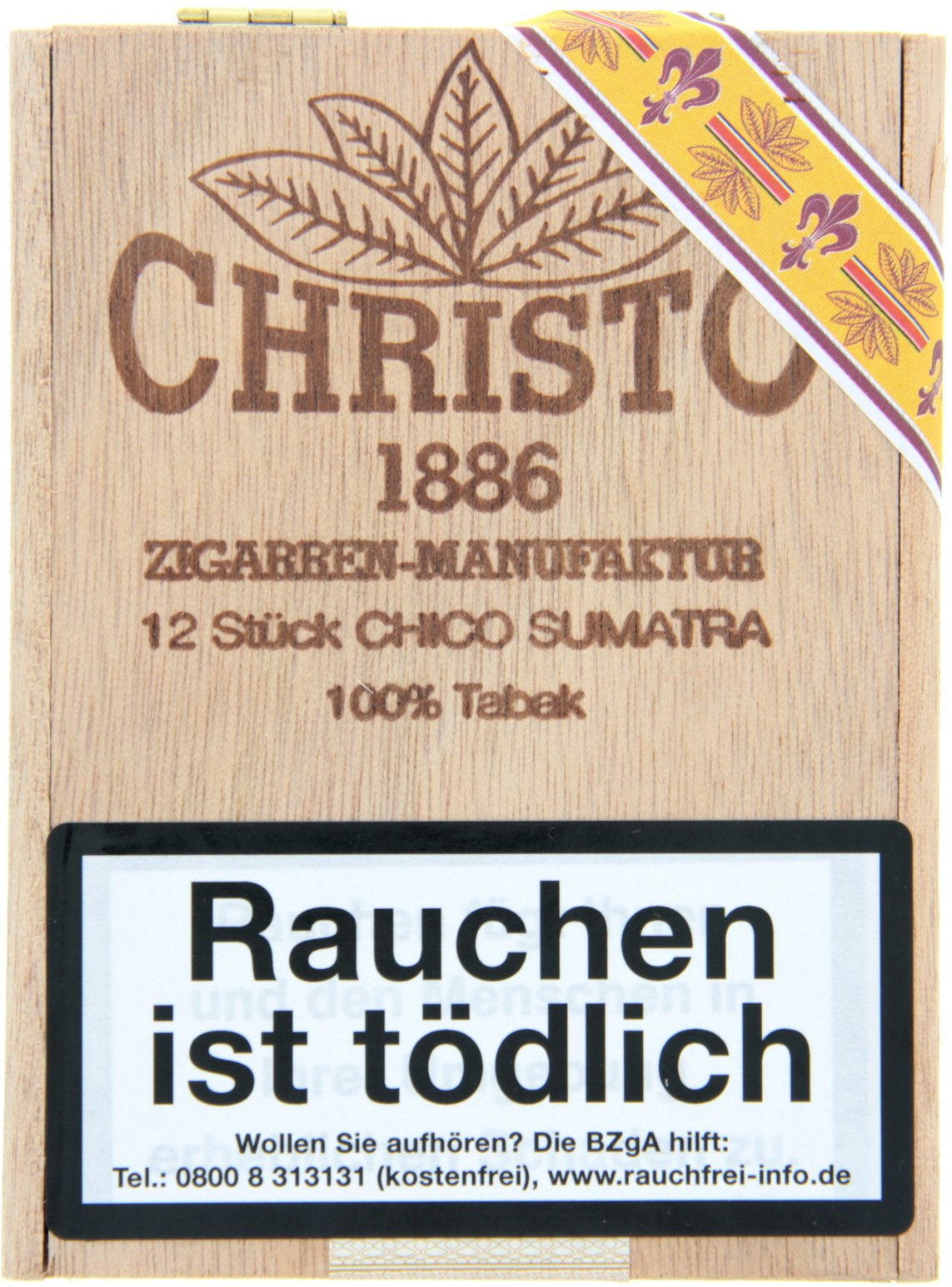 Christo 1886 Zigarrenmanufaktur Cigarillos Chico Sumatra (12er)