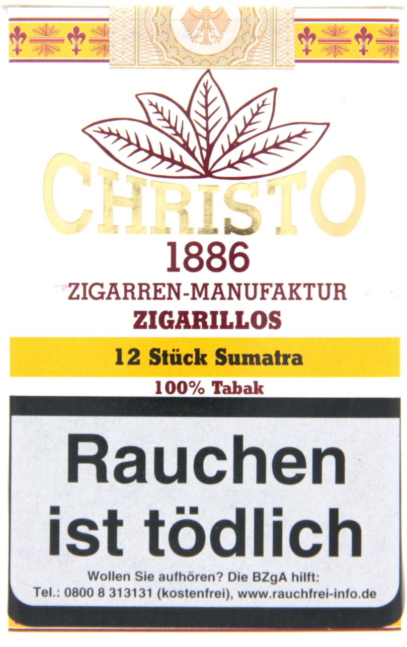 Christo 1886 Zigarrenmanufaktur Cigarillos Zigarillo Sumatra (12er)