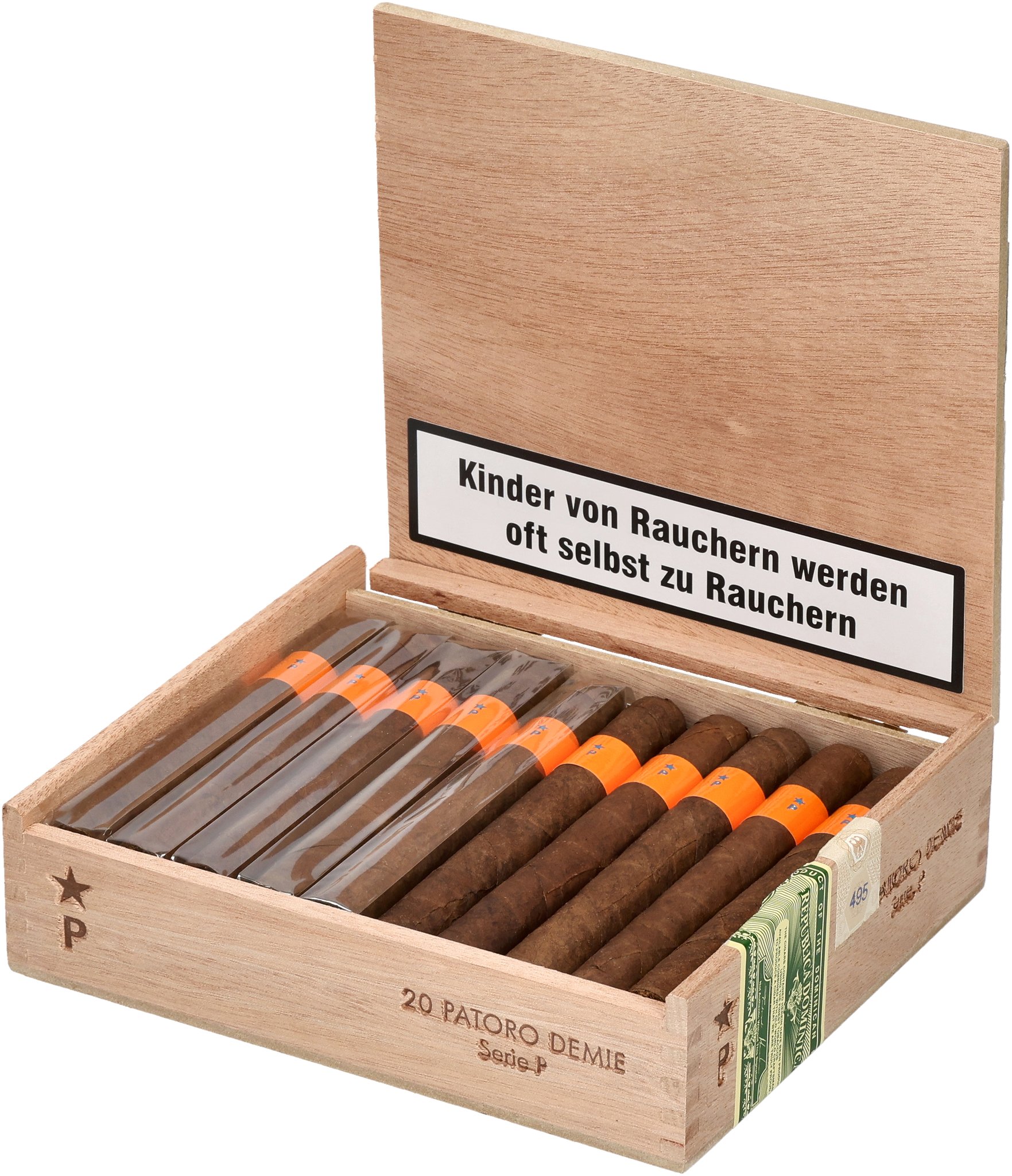 Serie P Demie box open