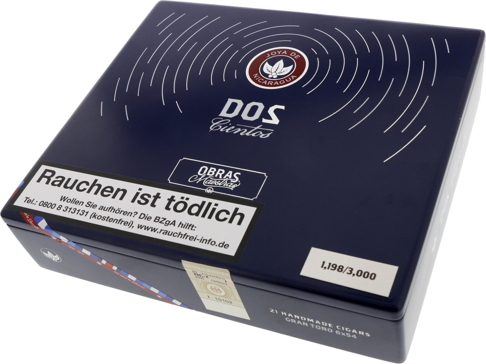 Joya de Nicaragua Edicion Limitada Dos Cientos Gran Toro Kiste