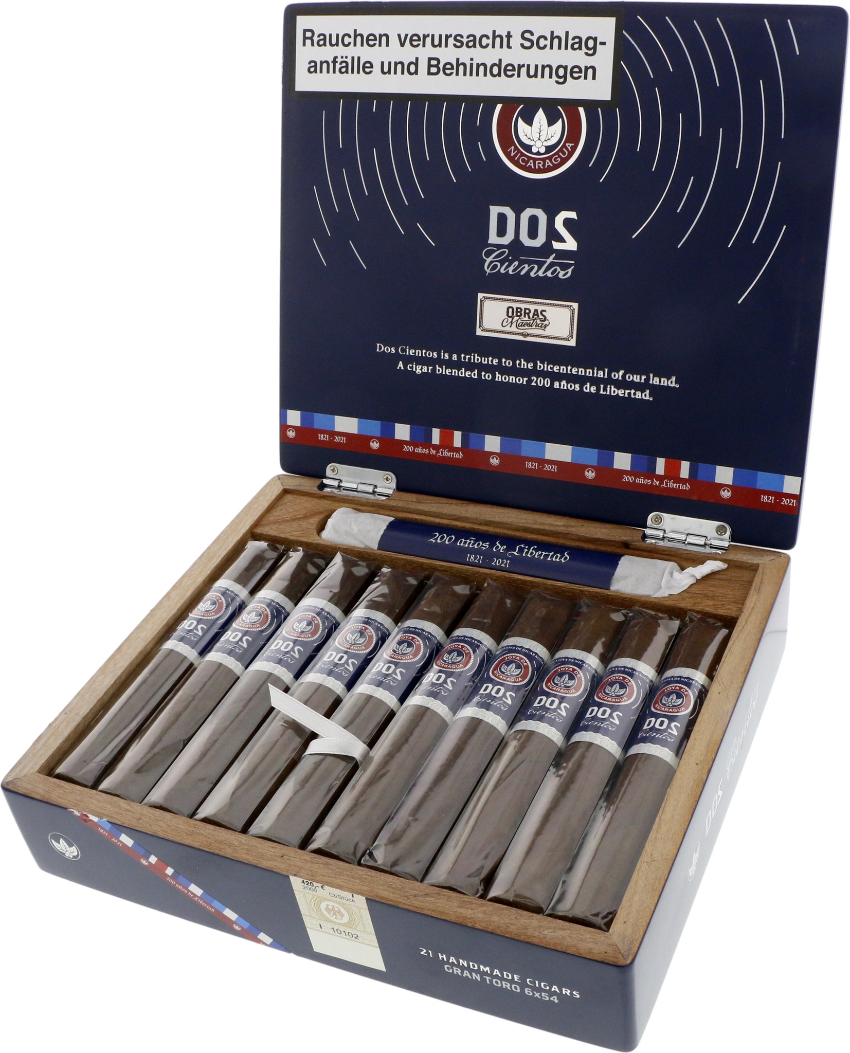 Joya de Nicaragua Edicion Limitada Dos Cientos Gran Toro Kiste offen