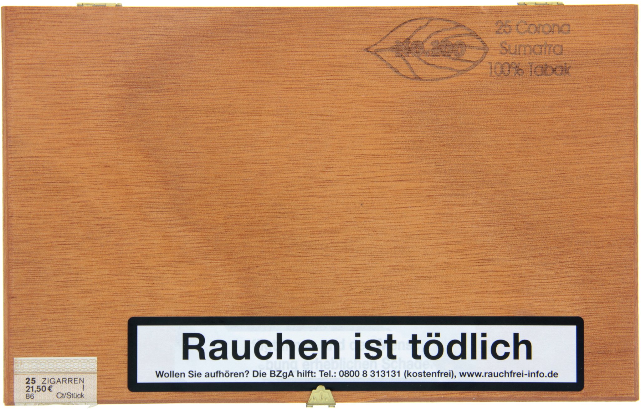 Blanco Cigars 100% Tabak No. 100 Corona Sumatra