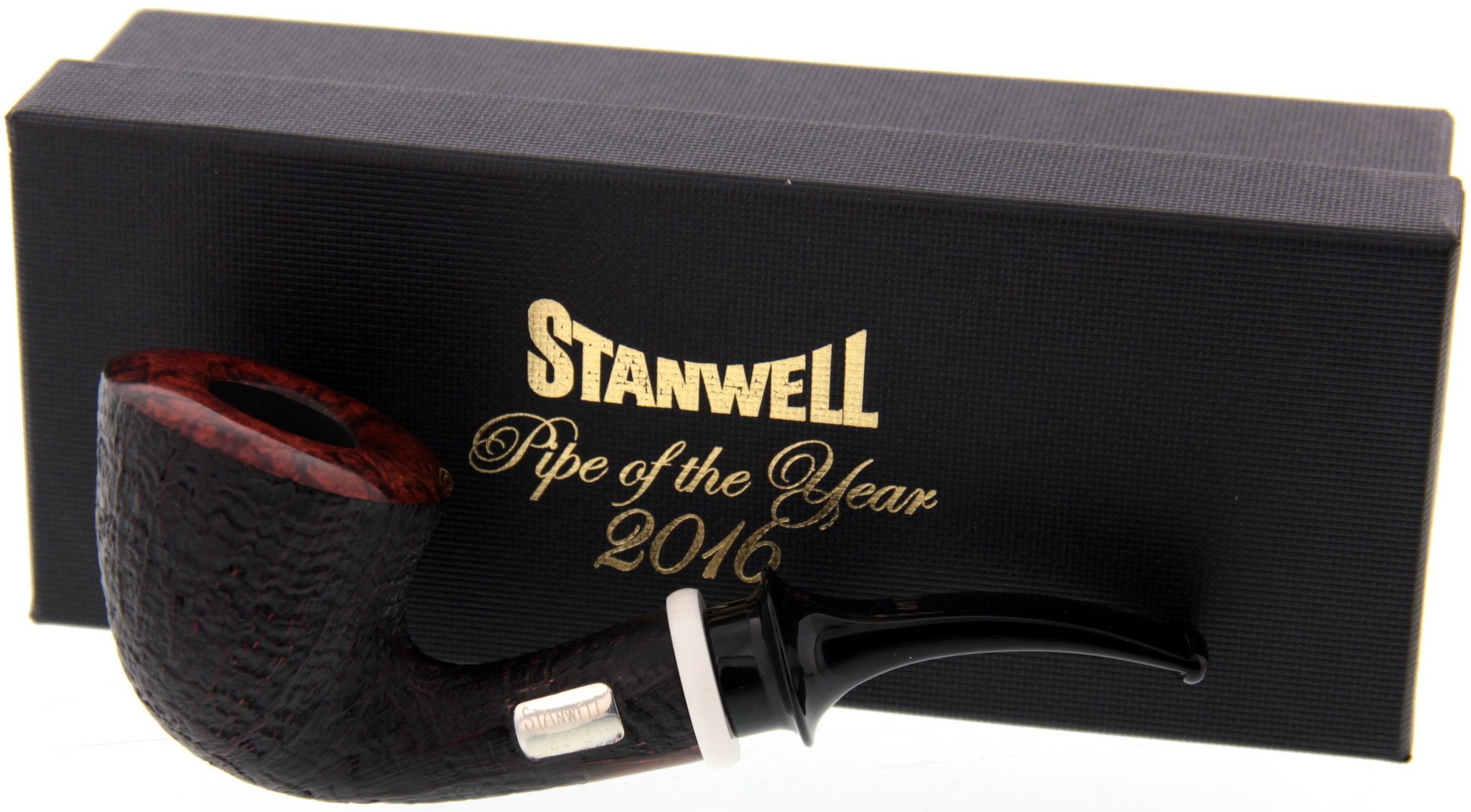 Stanwell Jahrespfeifen 2016 sandgestrahlt Filterlos (mit glattem Top) Detailbild
