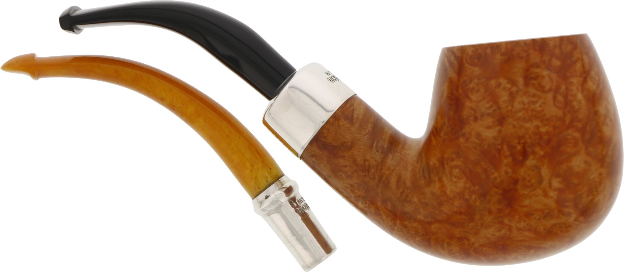 Peterson Spigot natural Amber 68 (Nr. 3) mit 2. Mundstück Detailbild
