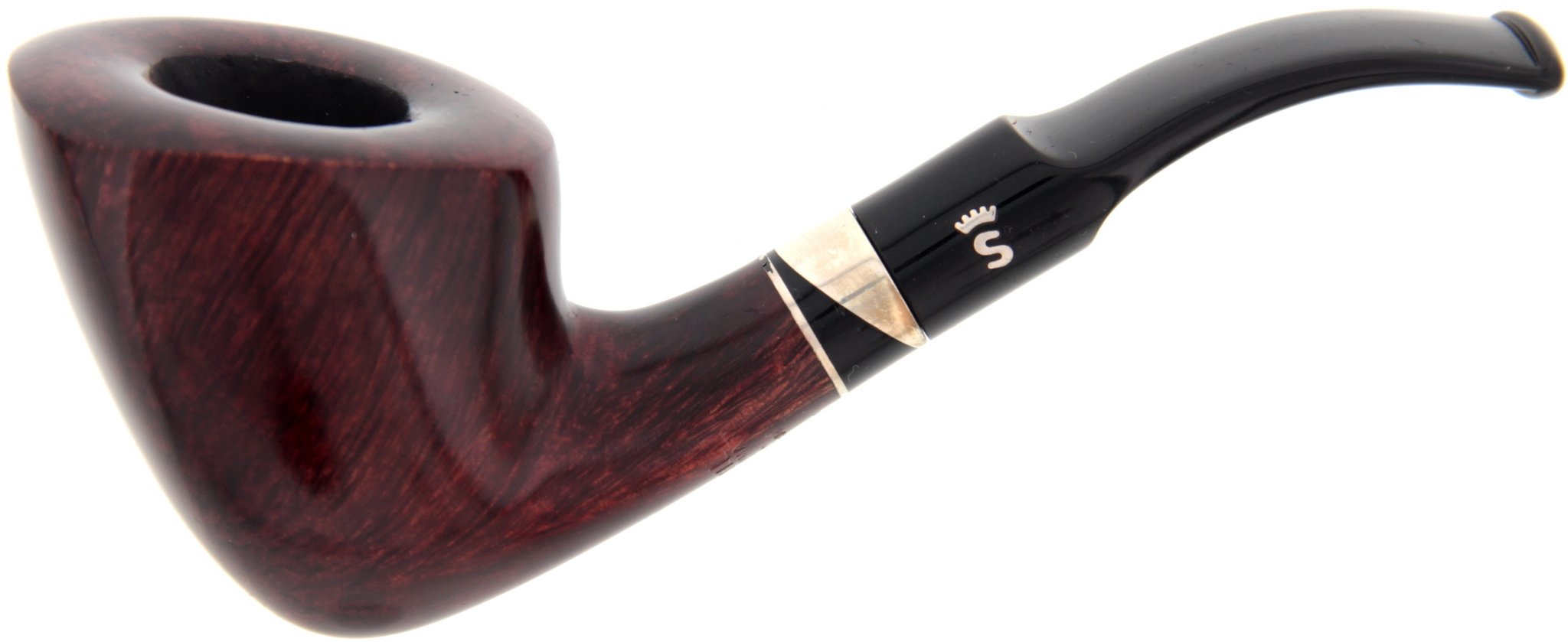 Stanwell Einzelstücke (NOS - Made in Denmark) Black'n Silver Shape 19 OHNE Filter (interne Nr.