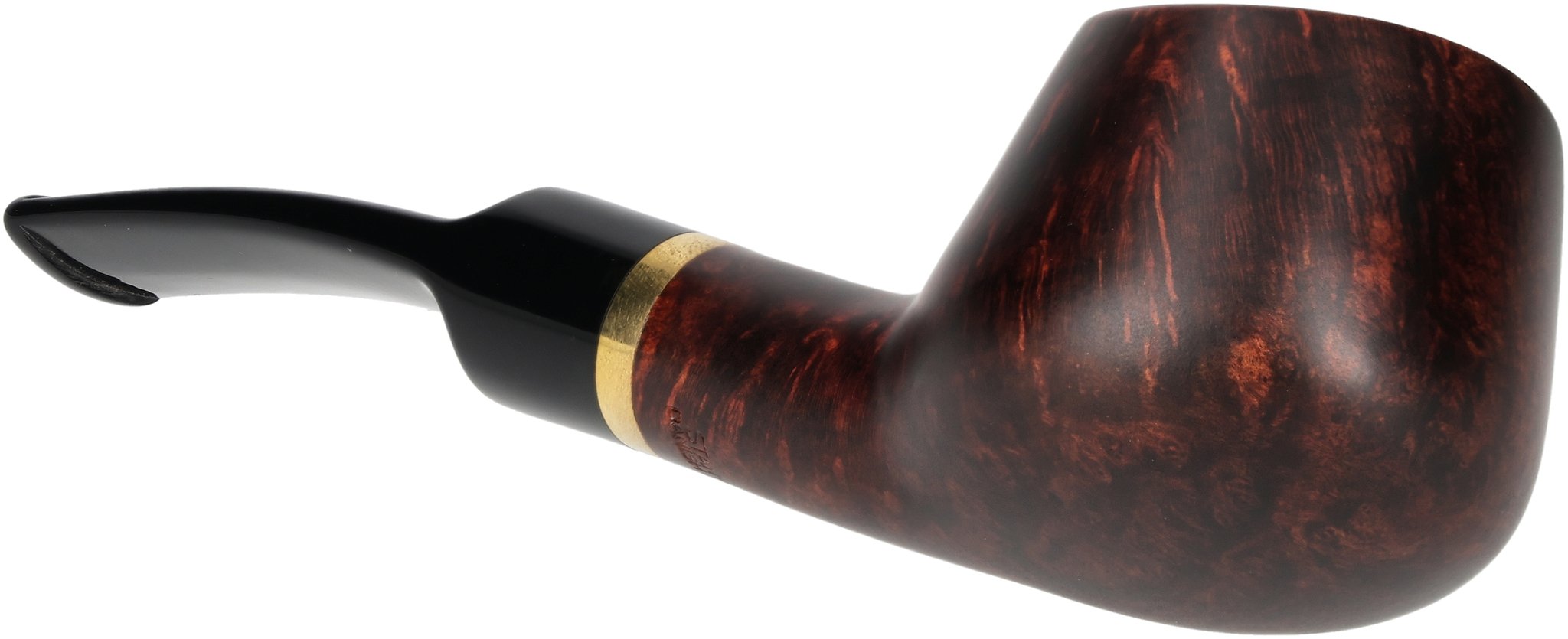 Bent Pot Glatt Braun Matt Goldring 04