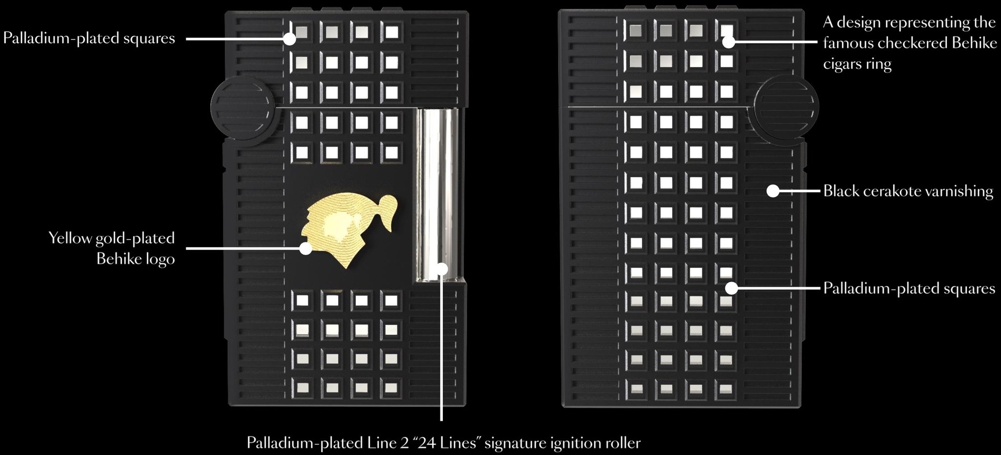 S.T. Dupont Haute Création Behike Ligne 2 Schwarz/Palladium
