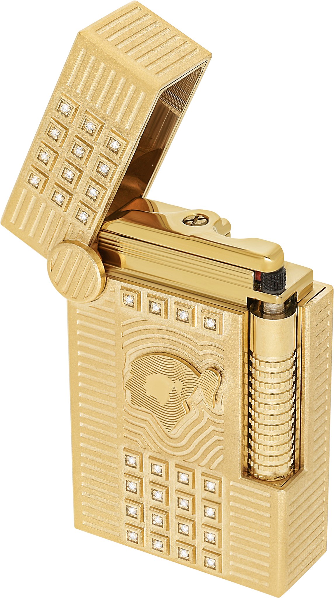 S.T. Dupont Haute Création Behike Le Grand Golden gedreht offen