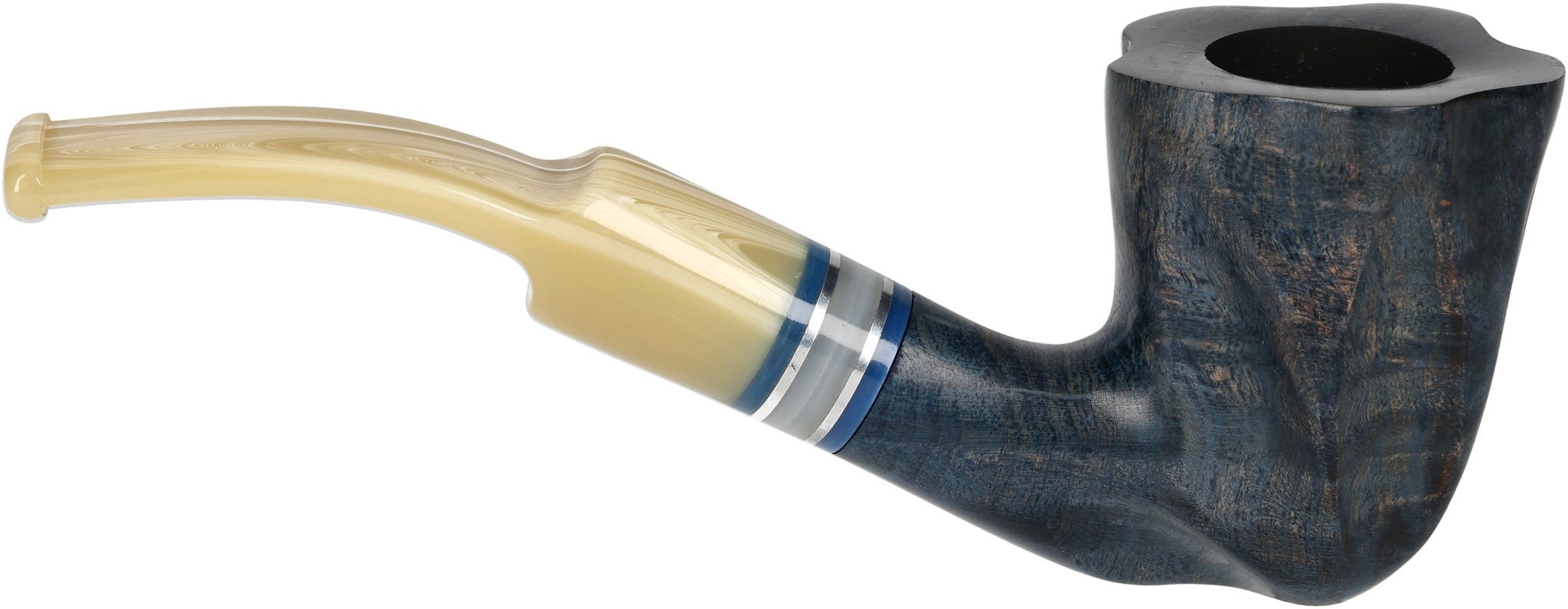 Angelo Pfeifen Fancy Flower Glatt Blau_03