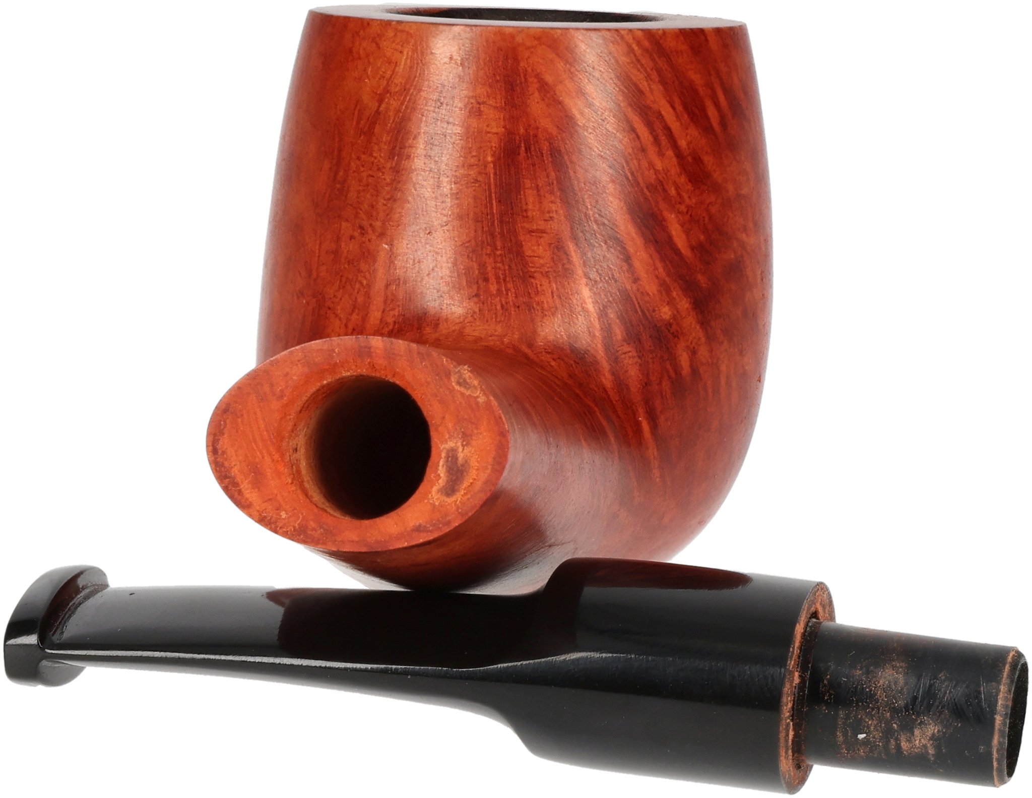 Angelo Pfeifen Apple Gebogen Glatt Mittelbraun_06