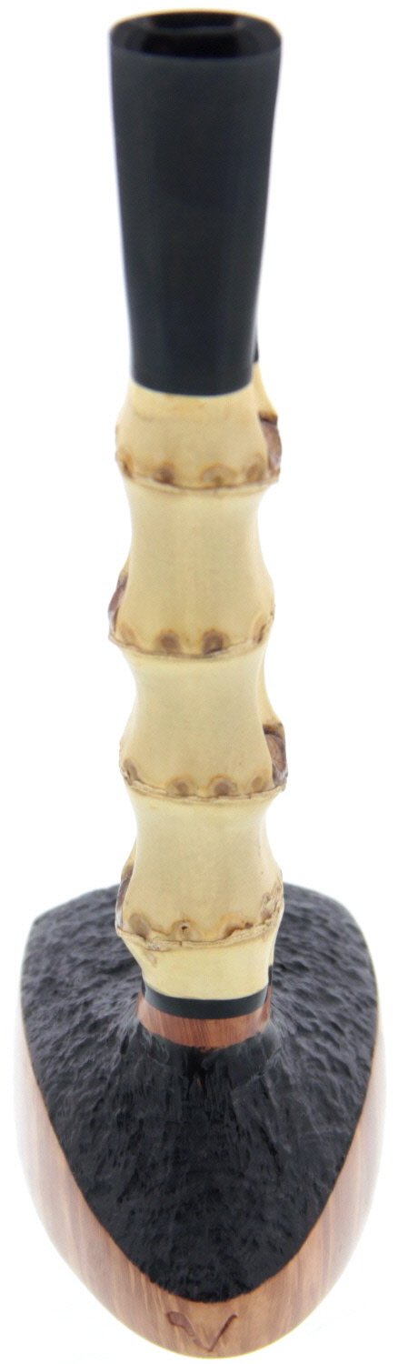 Vesterholm Freehand Pfeifen Teilrustiziert bamboo Detailbild (Nr15)