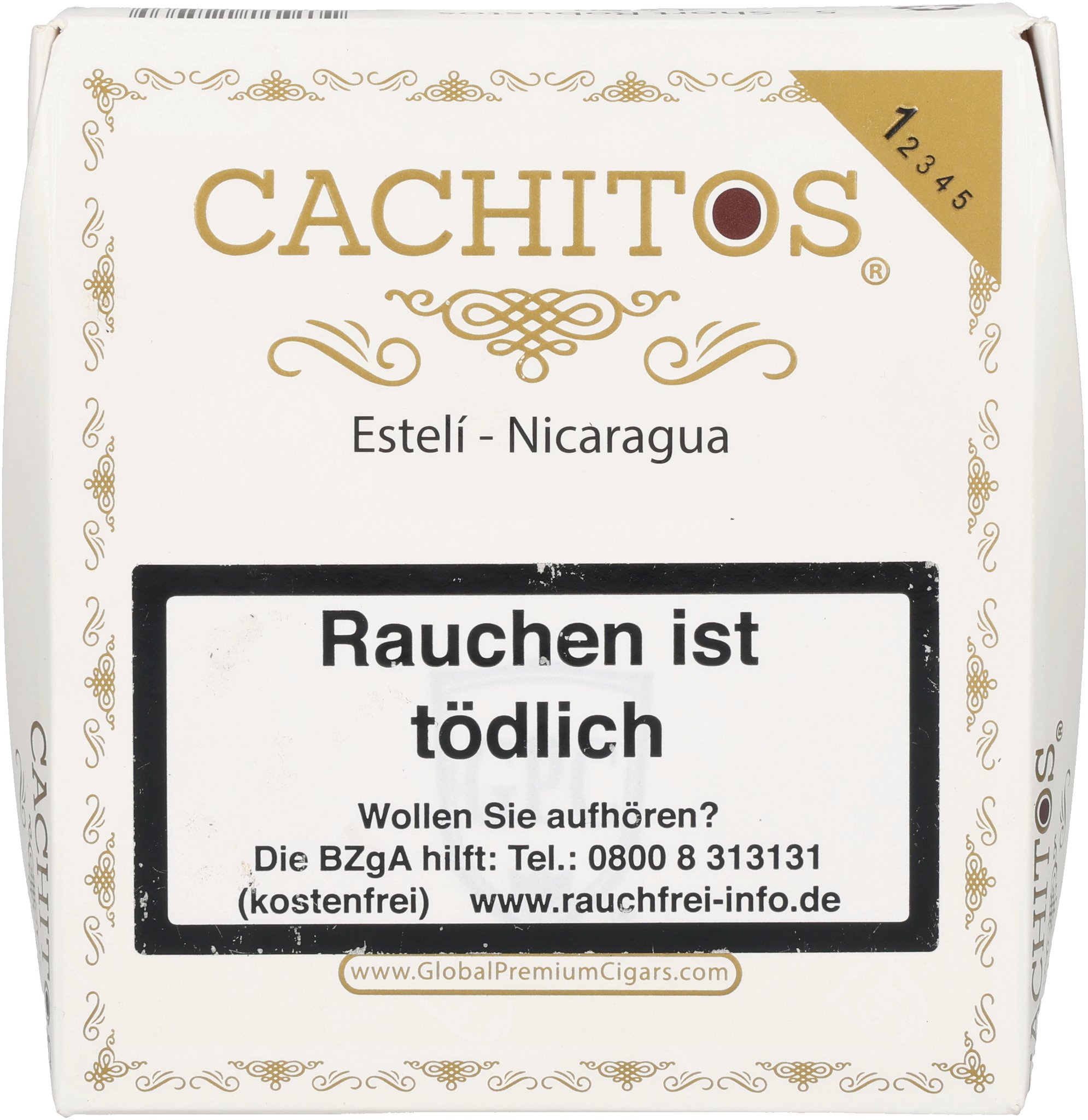 Cachito White Connecticut box front