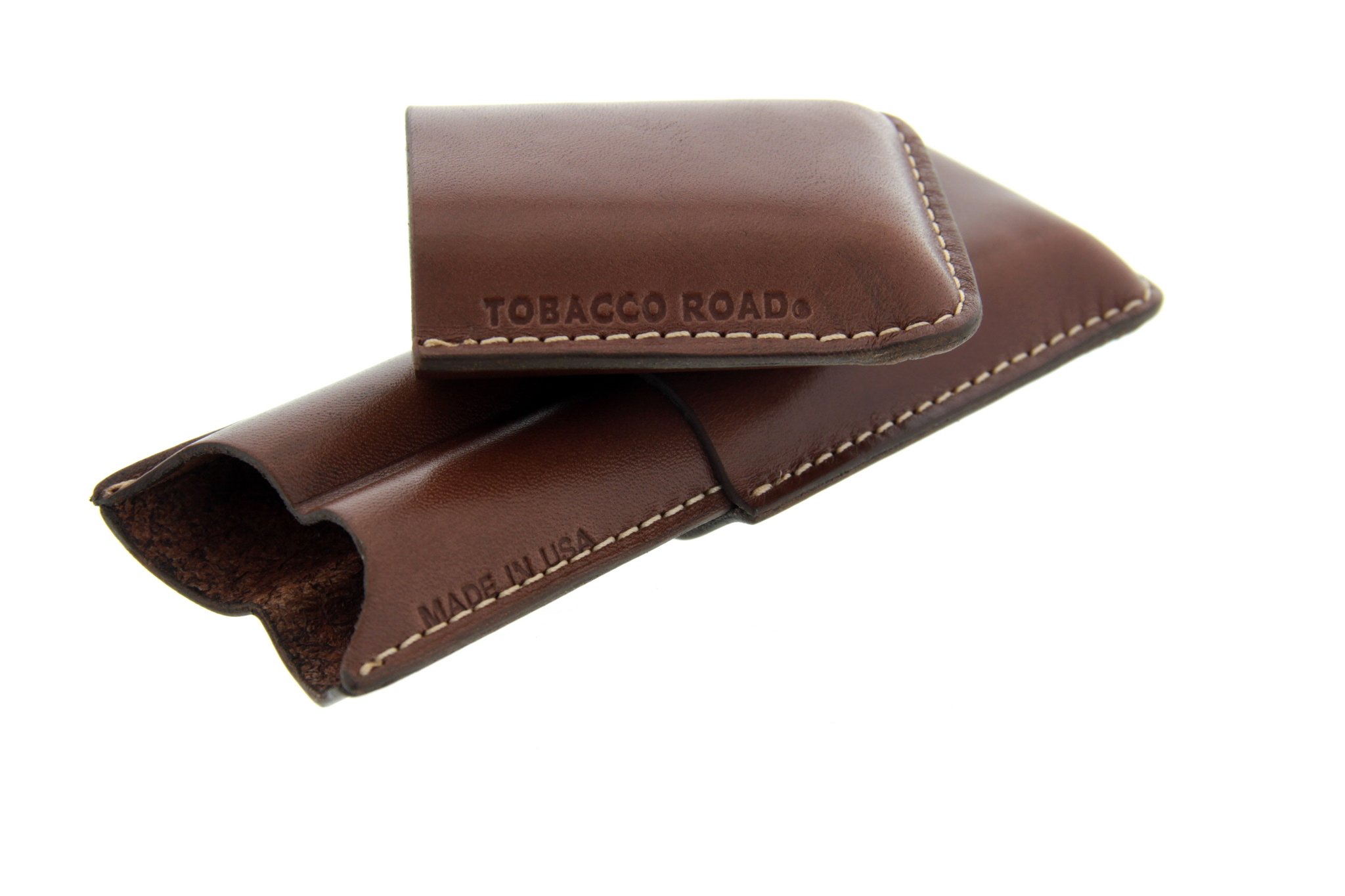 Tobacco Road Zigarrenetui cognac 2er offen