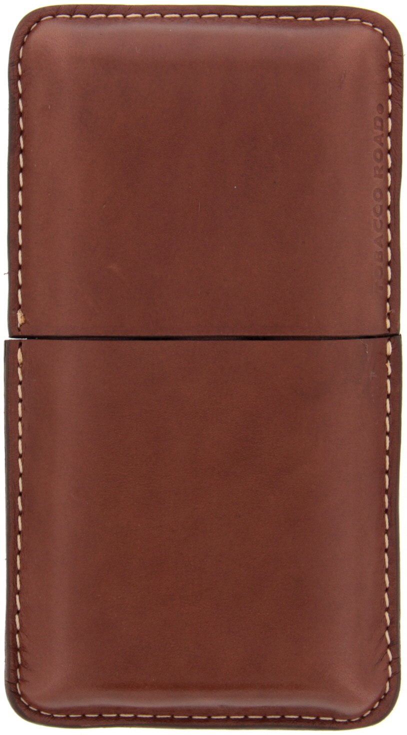 Tobacco Road Zigarrenetui cognac 3er