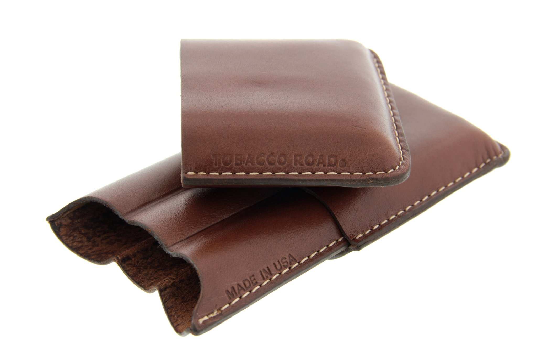 Tobacco Road Zigarrenetui cognac 3er offen