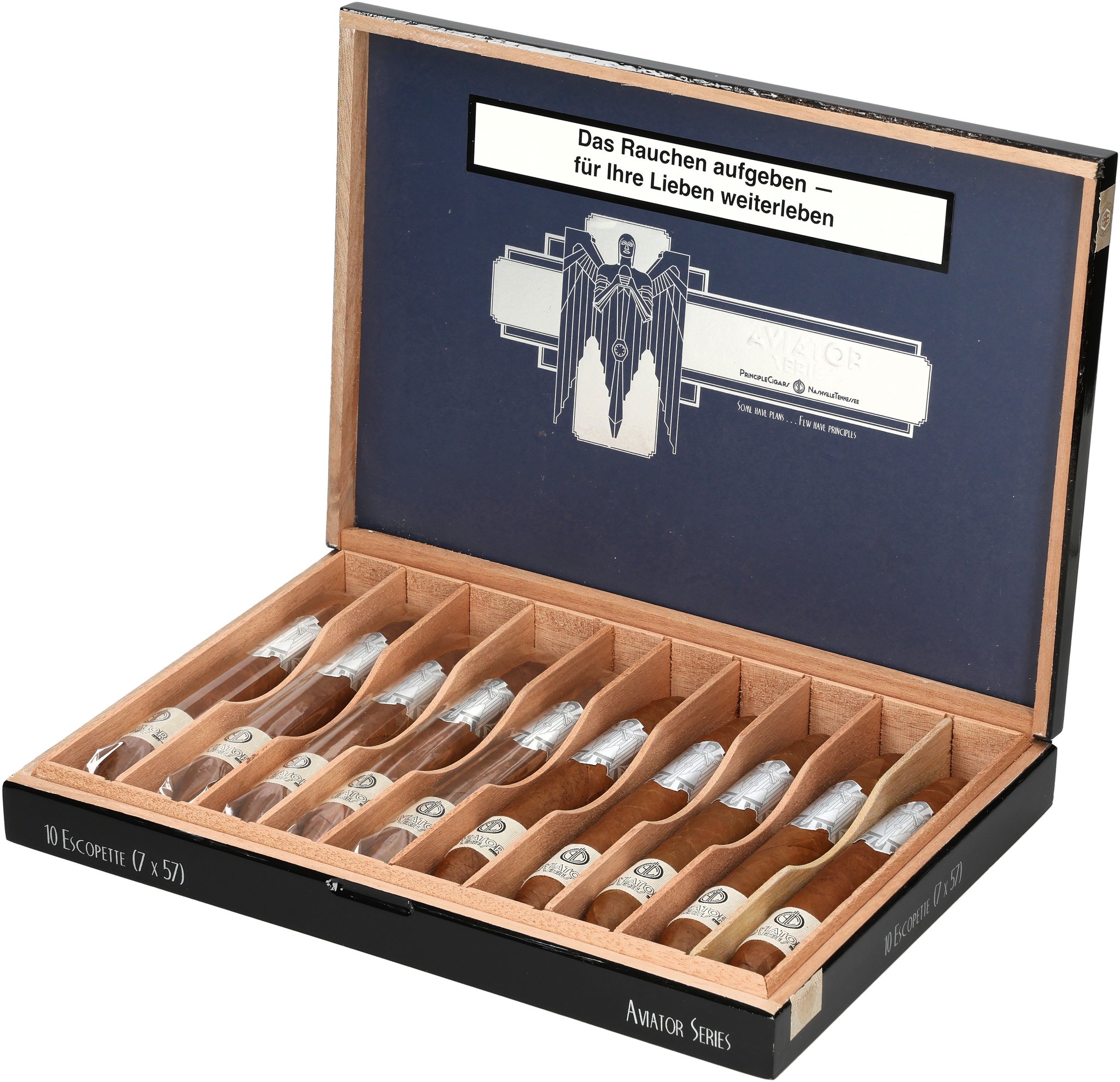 Principle Cigars Aviator Escopette_Kiste Offen