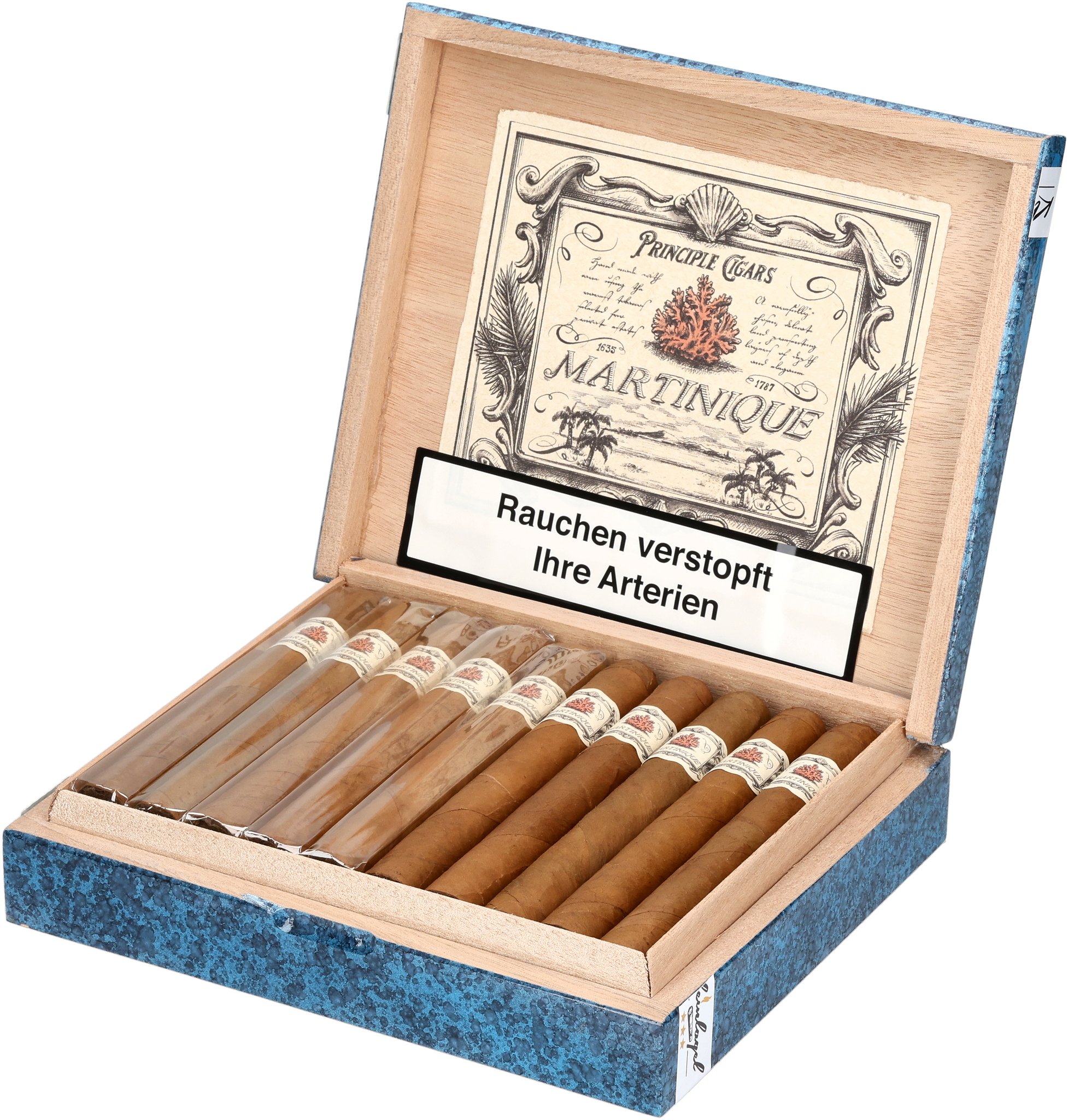Martinique Corona Gorda box open