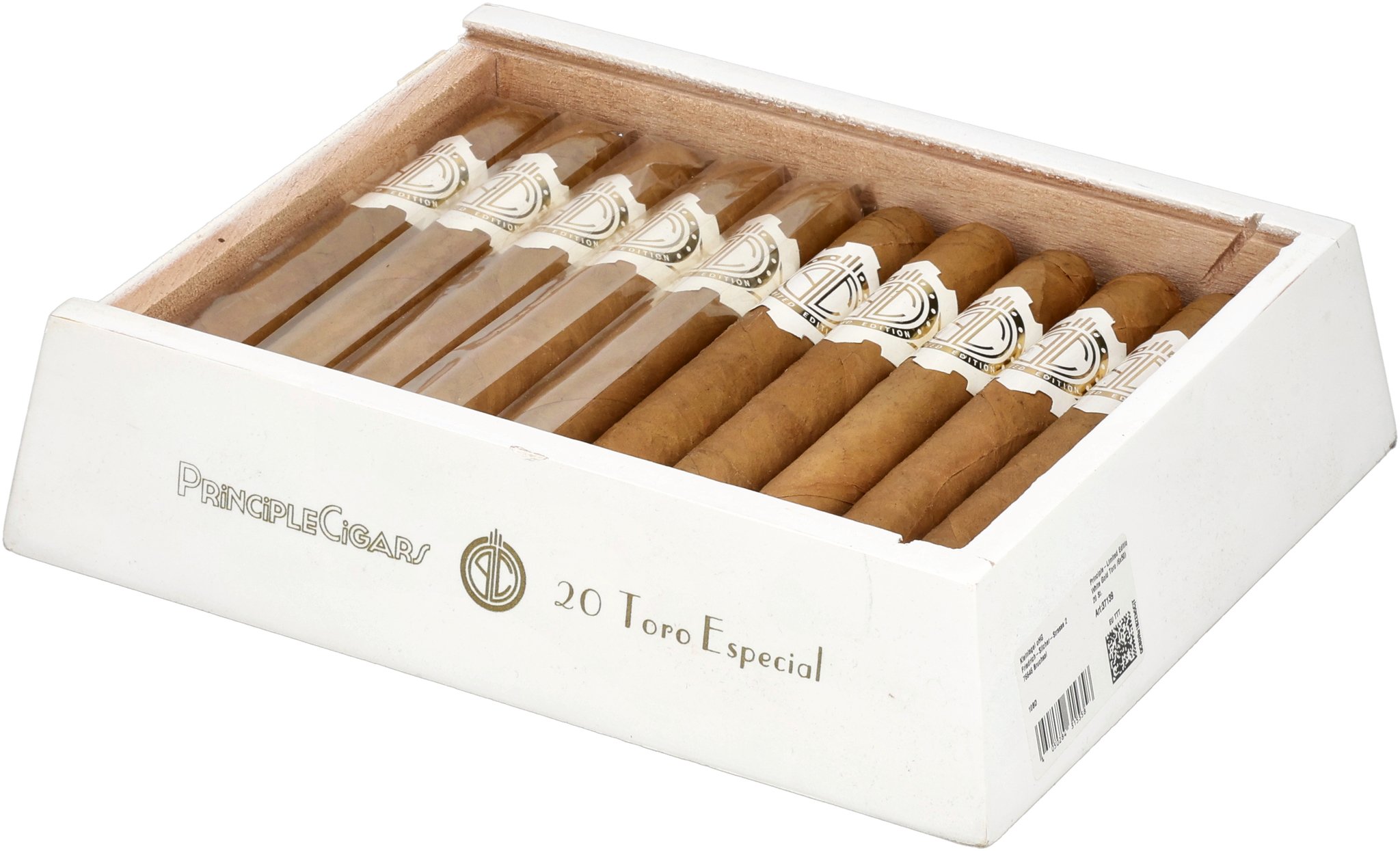 Toro Especial white gold box open