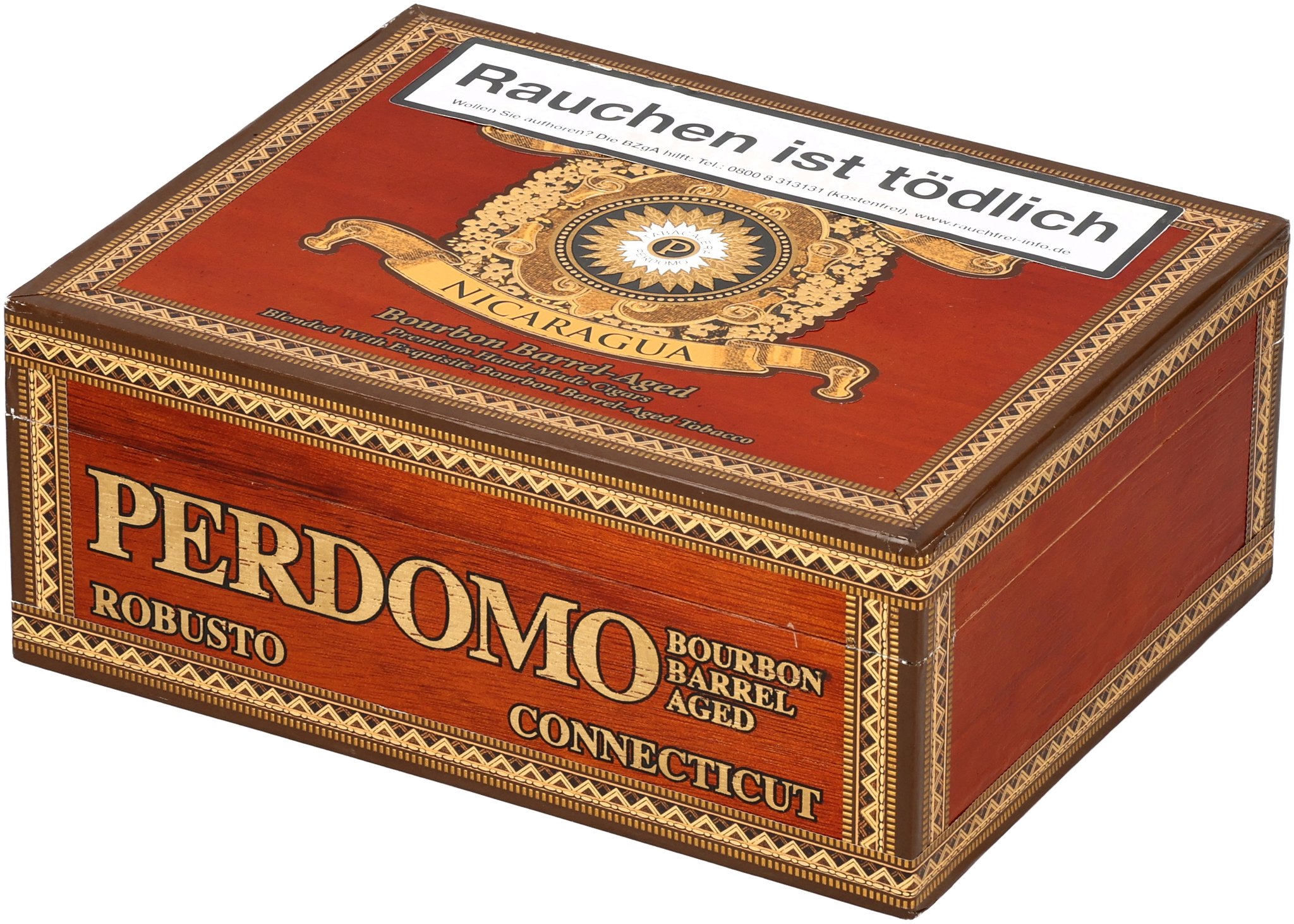 Perdomo Bourbon Barrel Aged (Nicaragua) Robusto (Connecticut)_Kiste