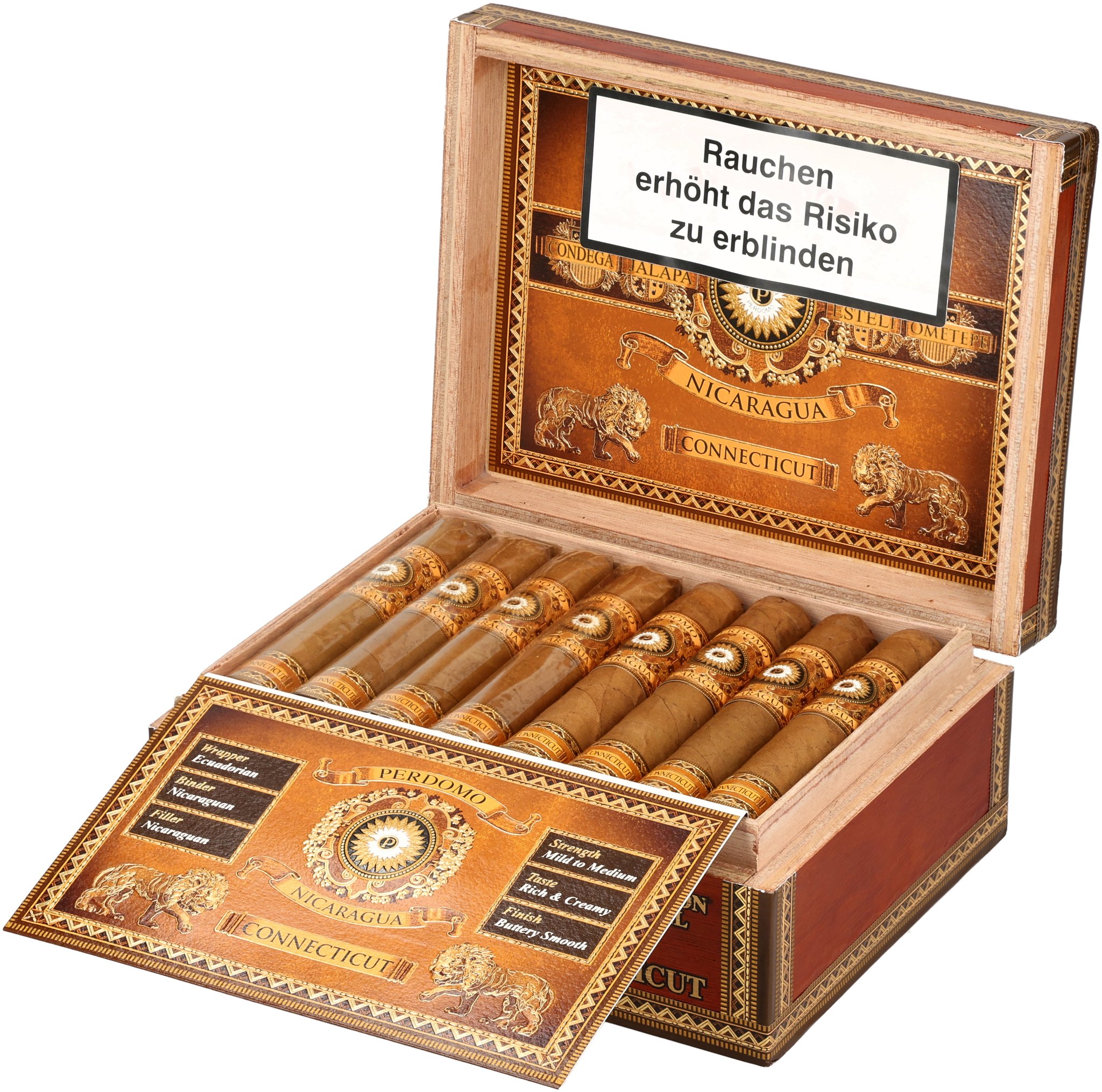 Perdomo Bourbon Barrel Aged (Nicaragua) Robusto (Connecticut)_Kiste Offen