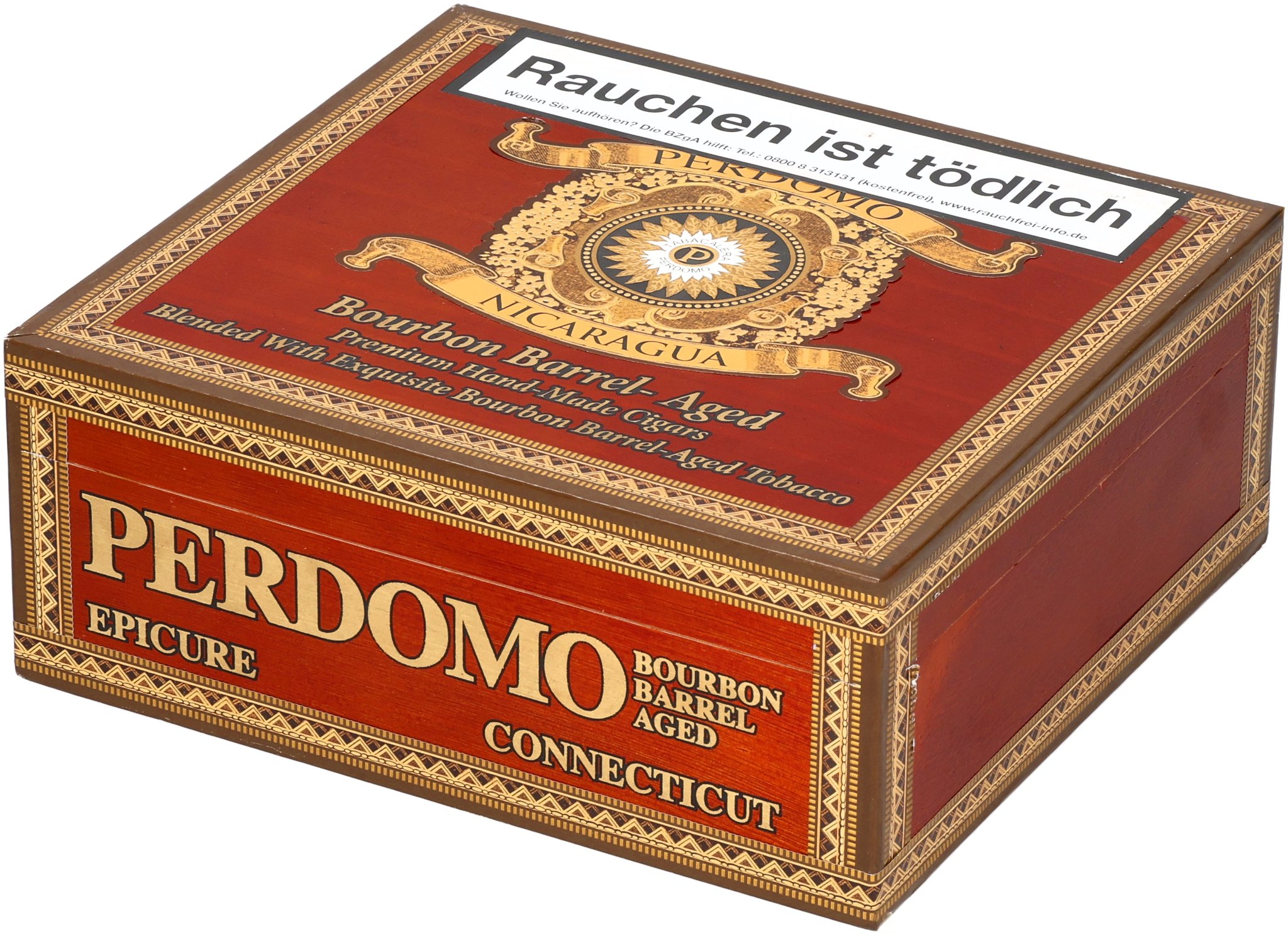 Perdomo Bourbon Barrel Aged (Nicaragua) Epicure (Connecticut)_Kiste