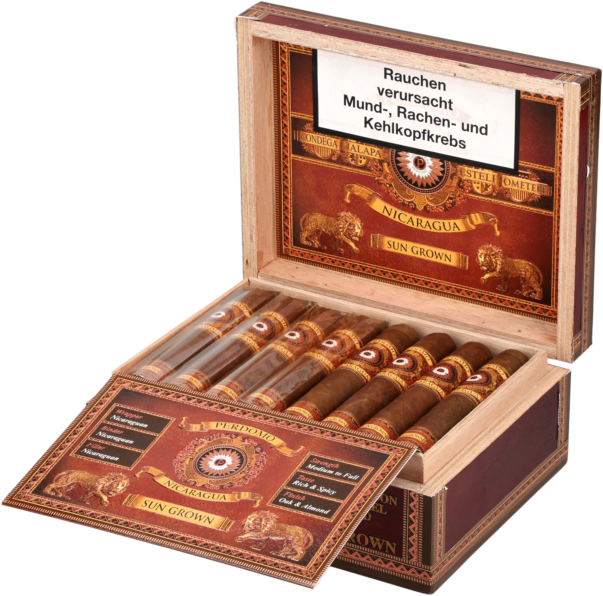 Perdomo Bourbon Barrel Aged (Nicaragua) Robusto (Sun Grown)_Kiste Offen
