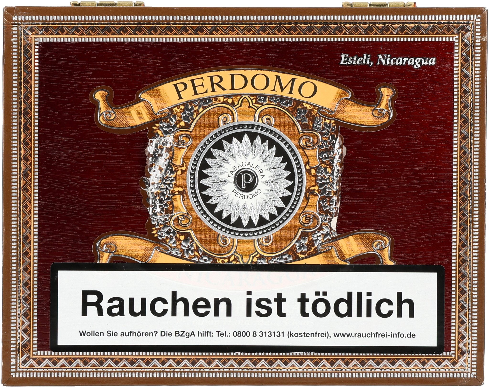 Perdomo Bourbon Barrel Aged (Nicaragua) Robusto (Maduro)_Kiste Frontal