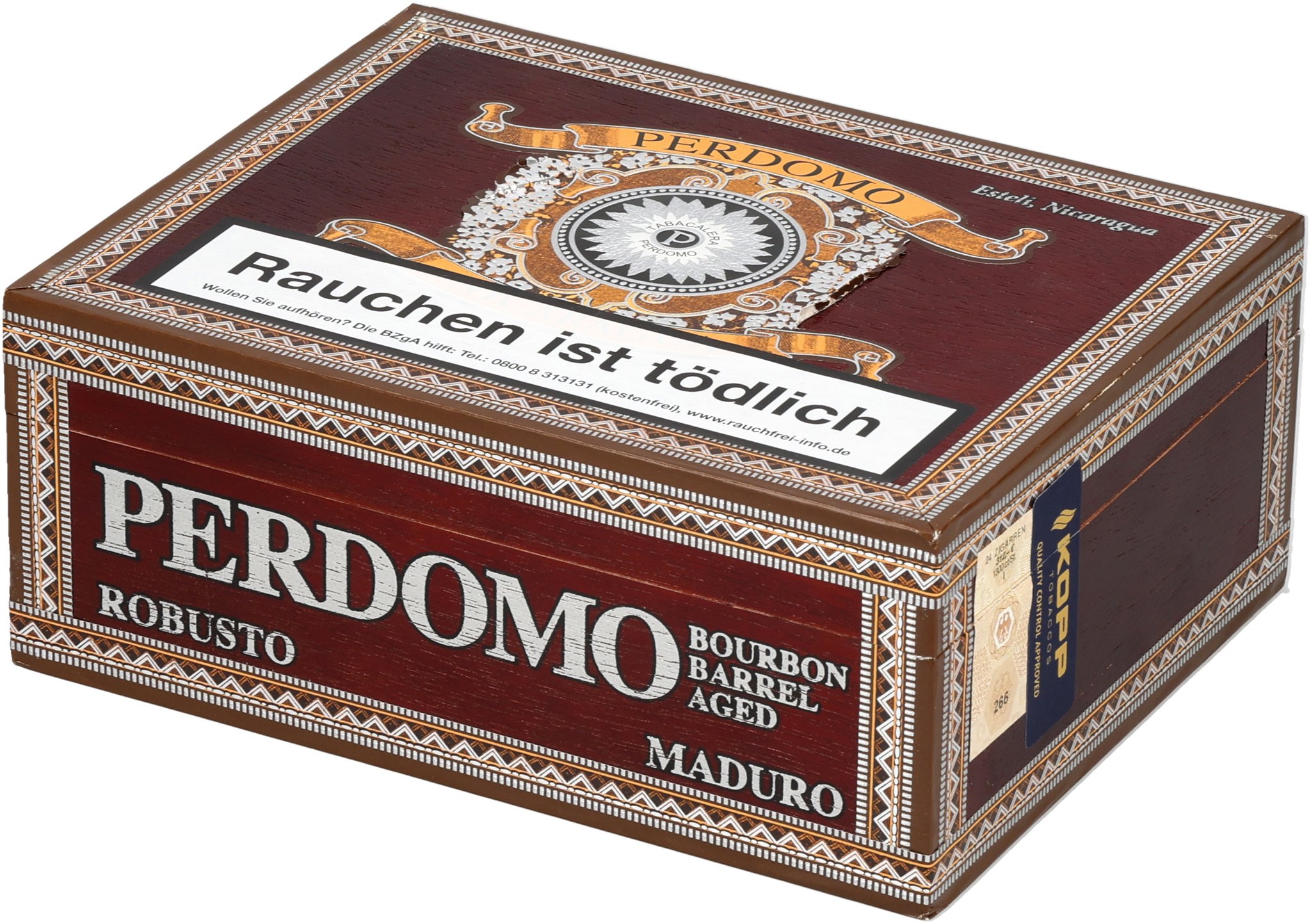 Perdomo Bourbon Barrel Aged (Nicaragua) Robusto (Maduro)_Kiste