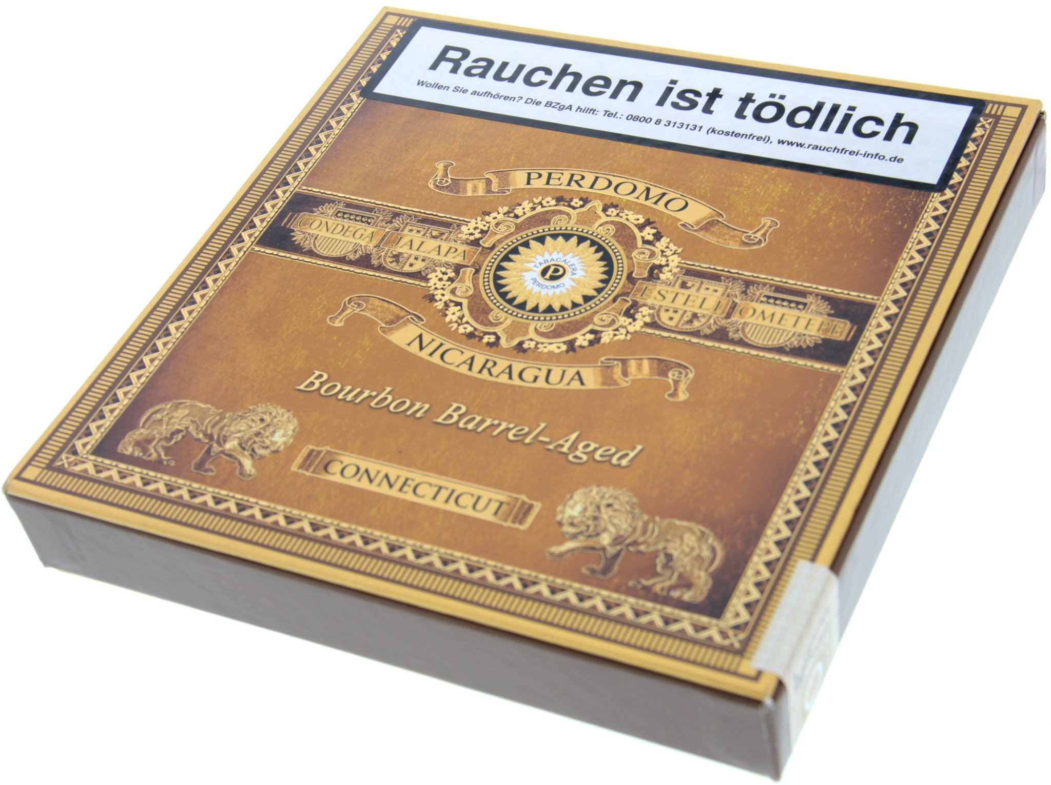 Perdomo Nicaragua Bourbon Barrel Aged (BBA) Connecticut Epicure Geschenk Box