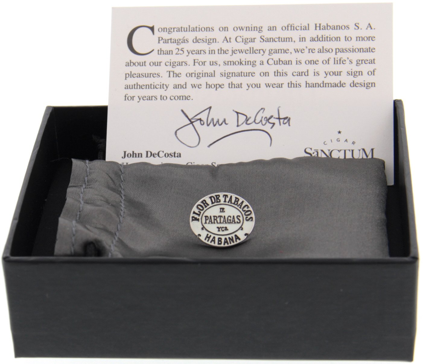 Partagas Sanctum Accessories Ehrennadel (sterling Silver) kiste