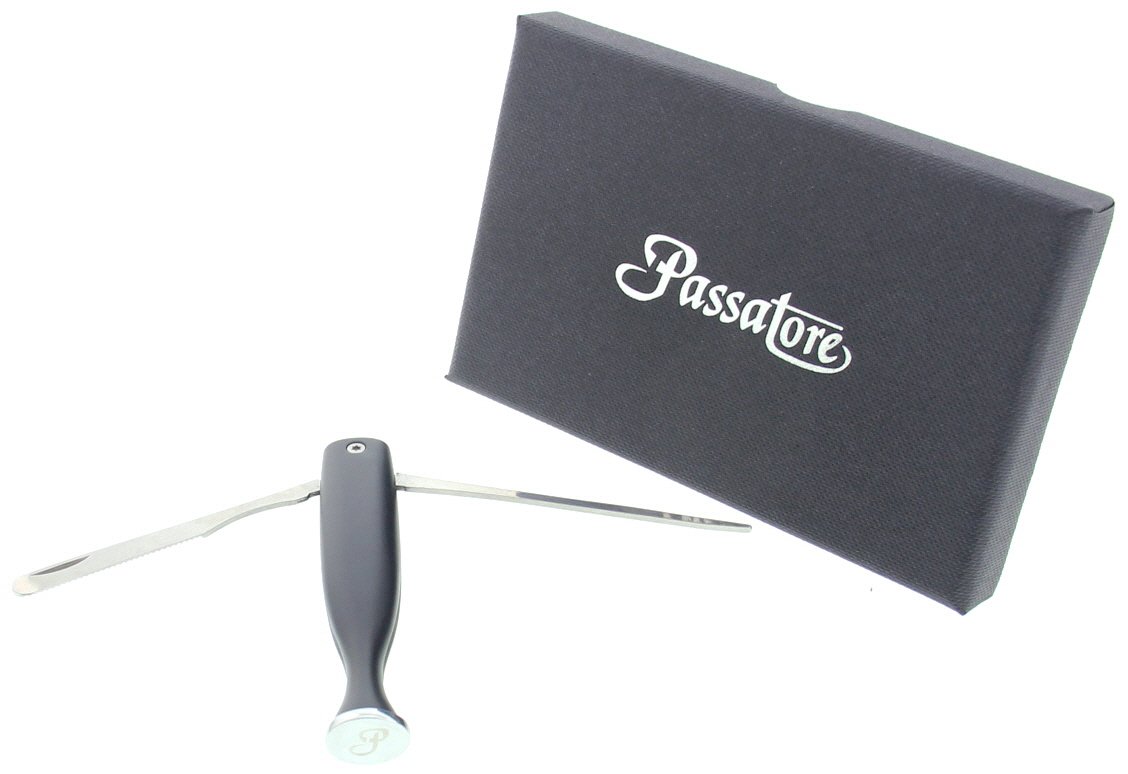 Passatore Pfeifenbesteck schwarz matt glatt (491148) D