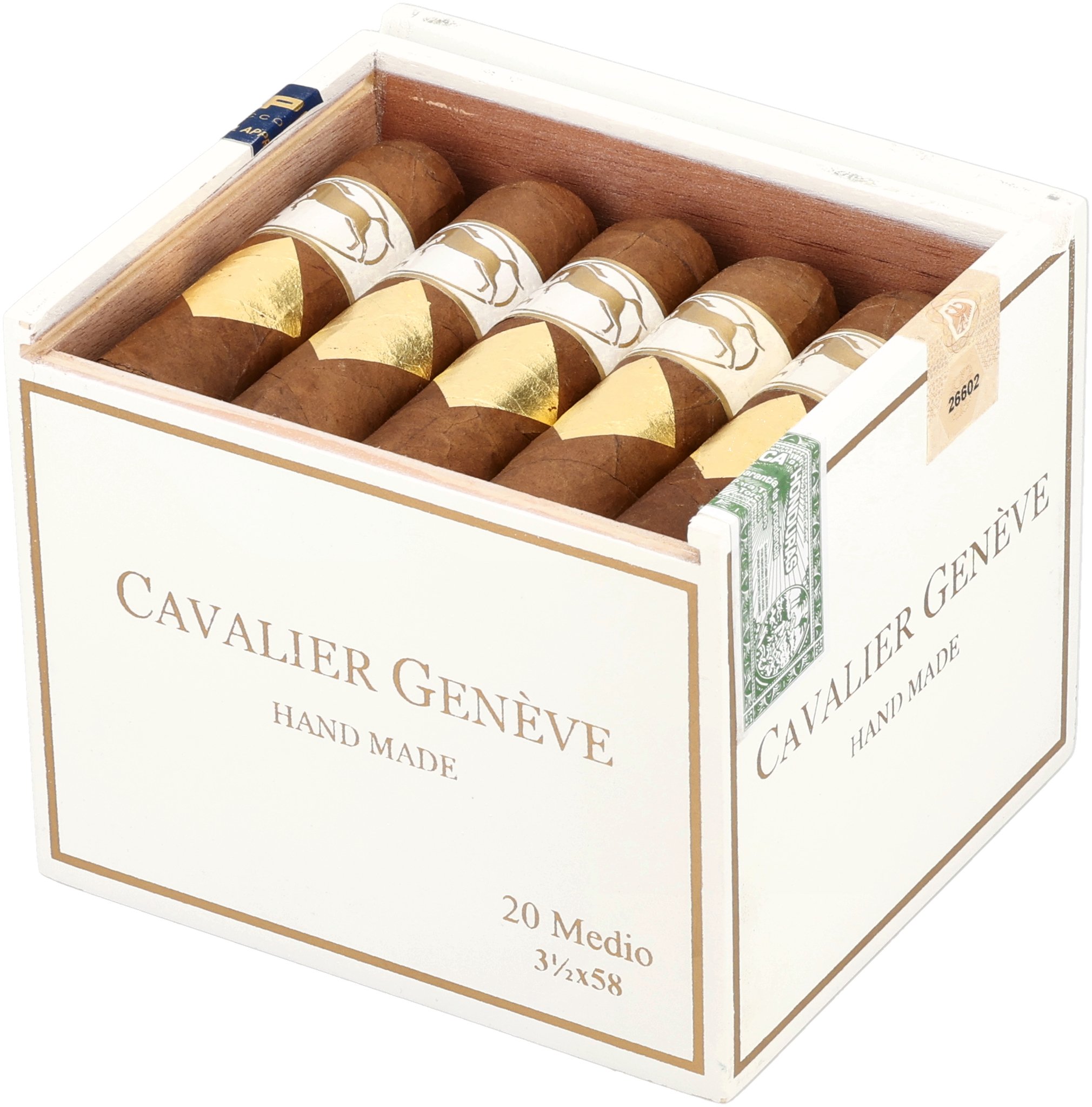 Cavalier Genève White Series Medio (Gordito)_Kiste Offen