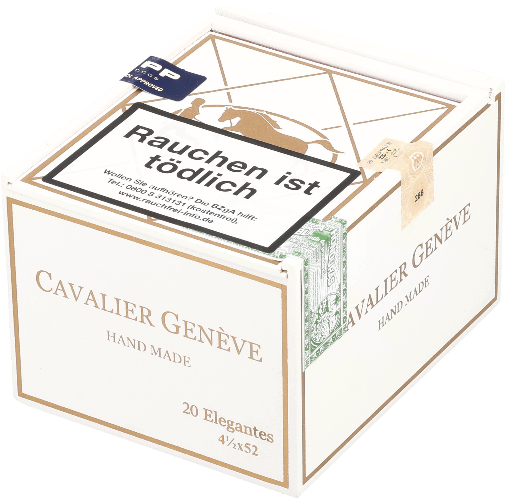 Cavalier Genève White Series Elegantes (Robusto)_Kiste