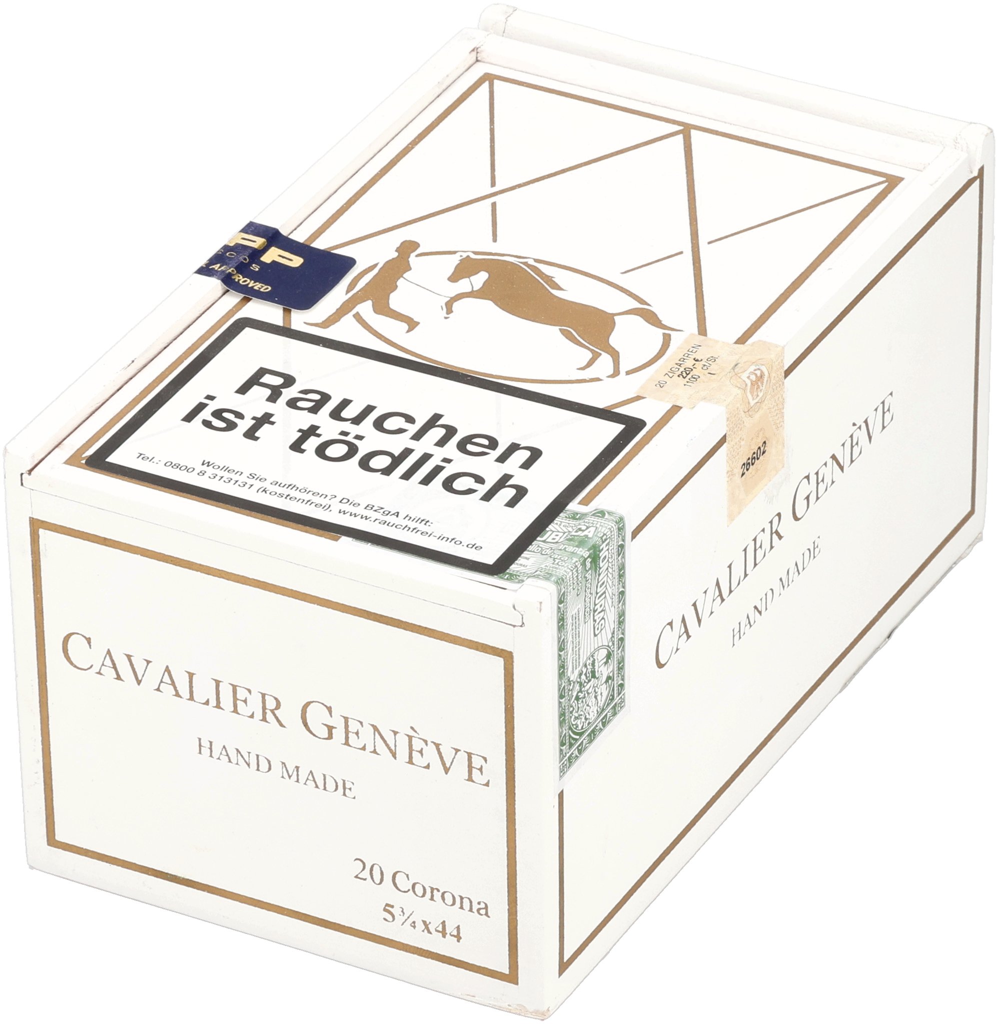 Cavalier Genève White Series Corona_Kiste