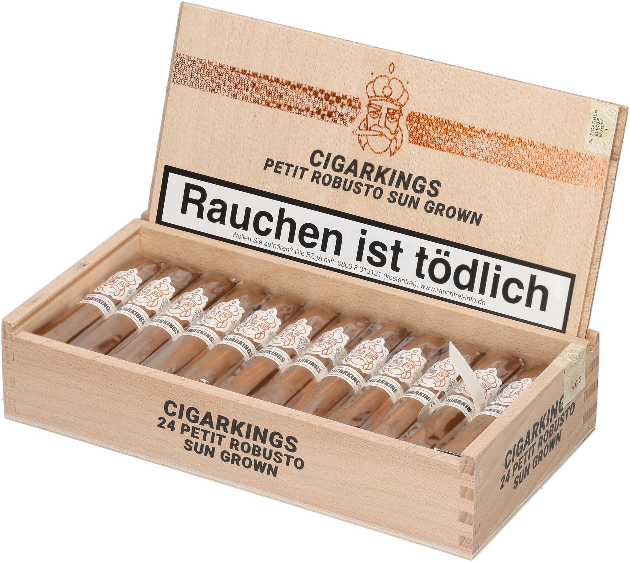 Sun Grown Petit Robusto box open 2