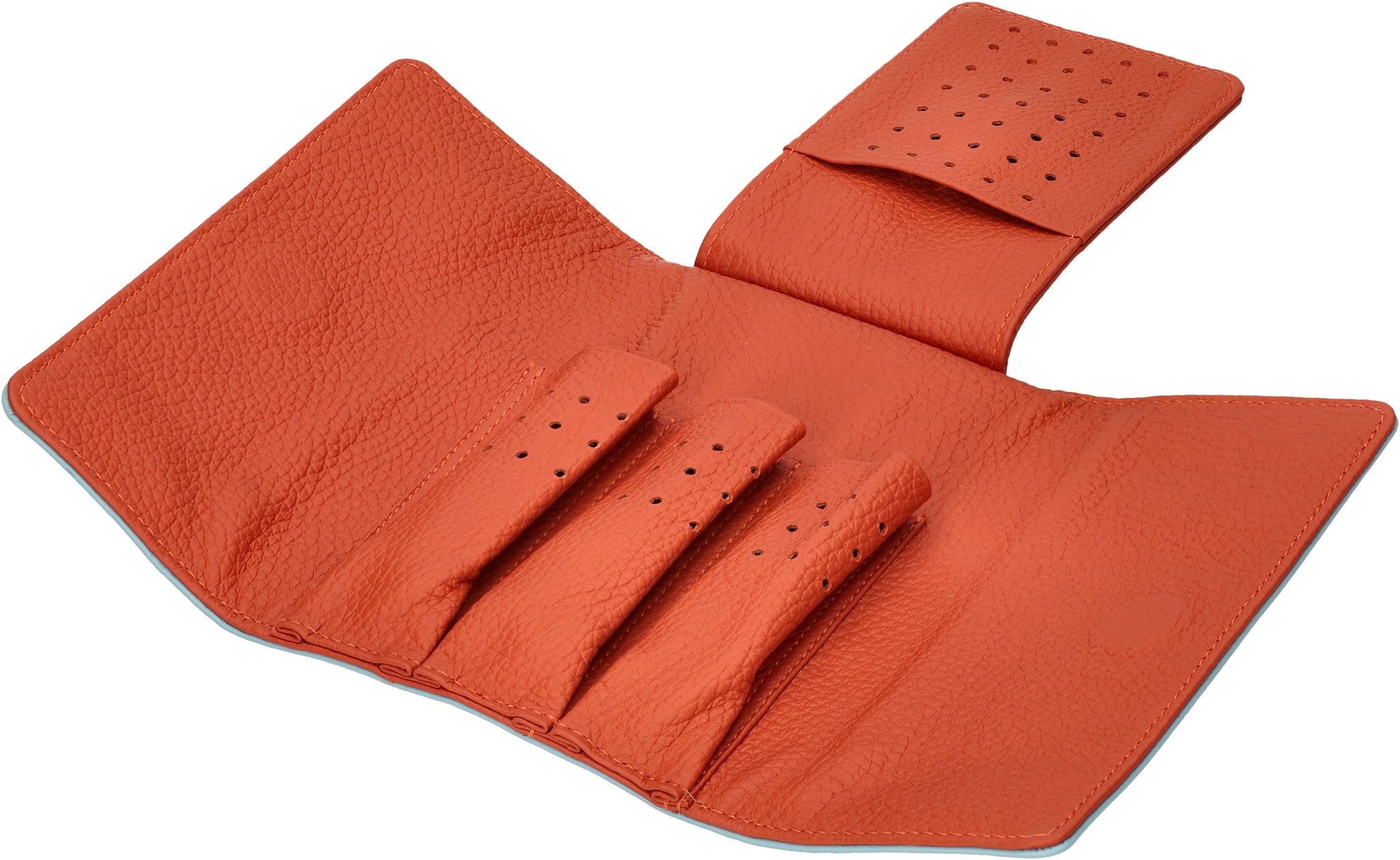 Nappa Duotone hellblau/orange