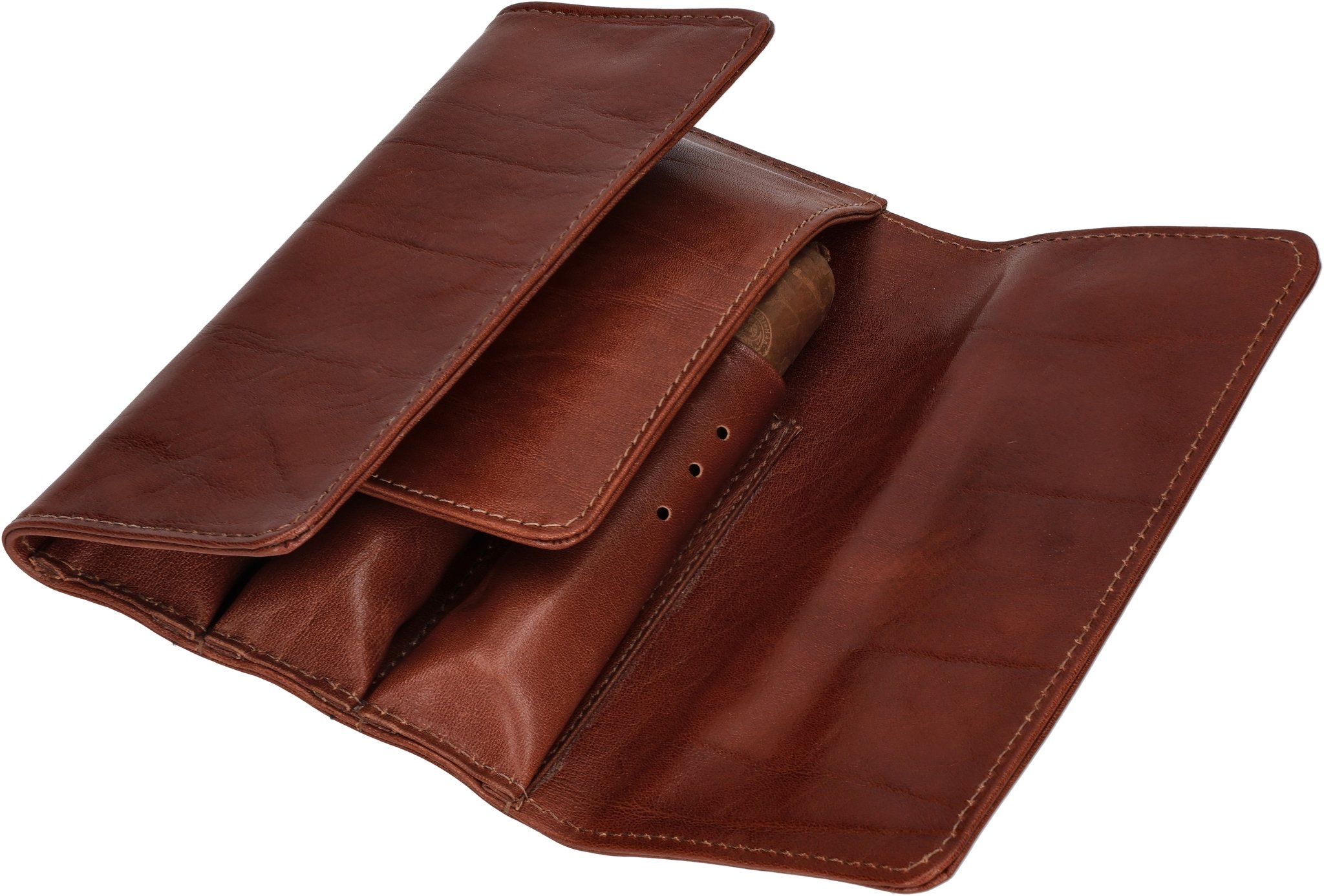 Saddle cognac halboffen