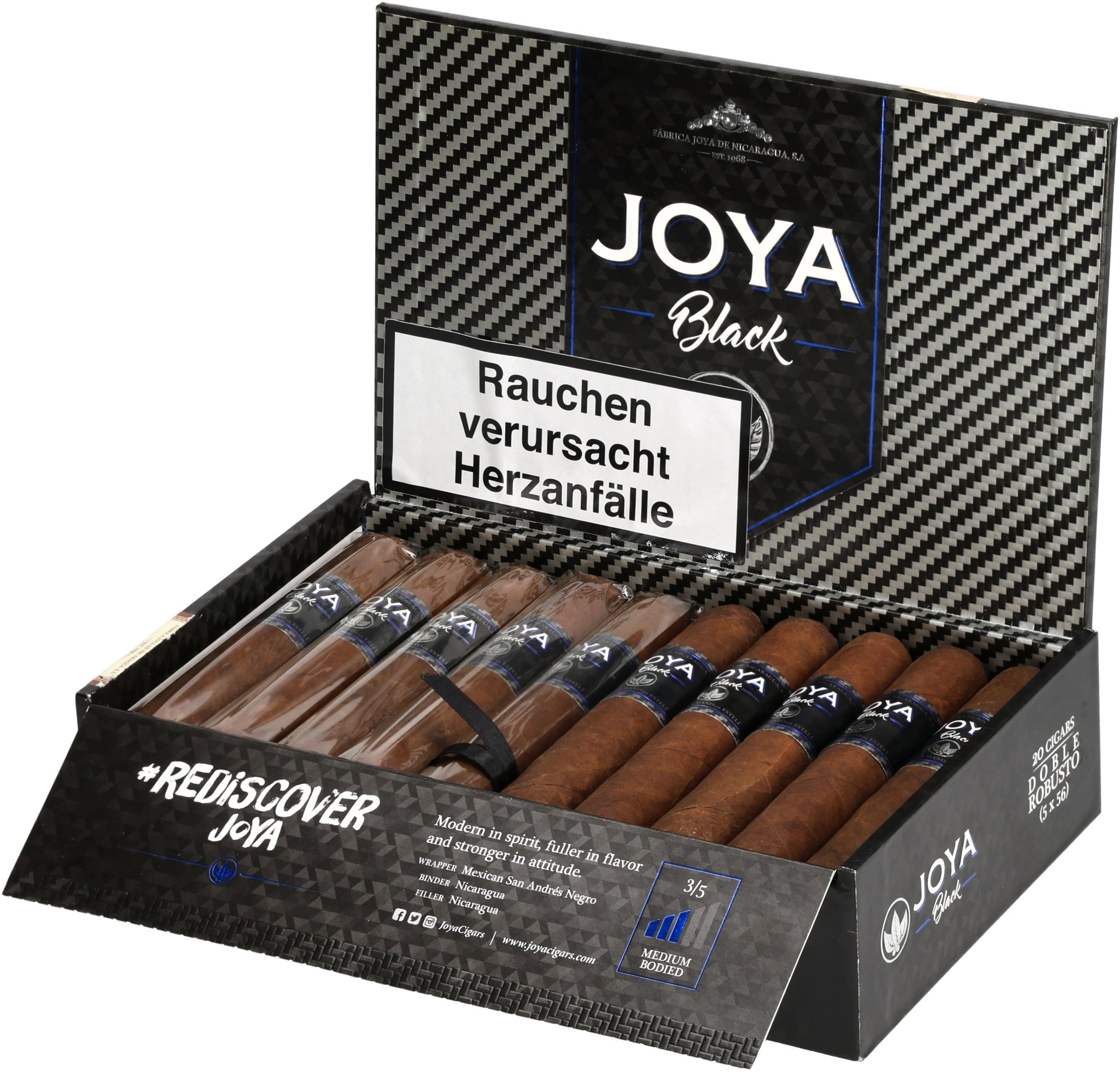  Joya de Nicaragua Joya Black Double Robusto_Kiste Offen