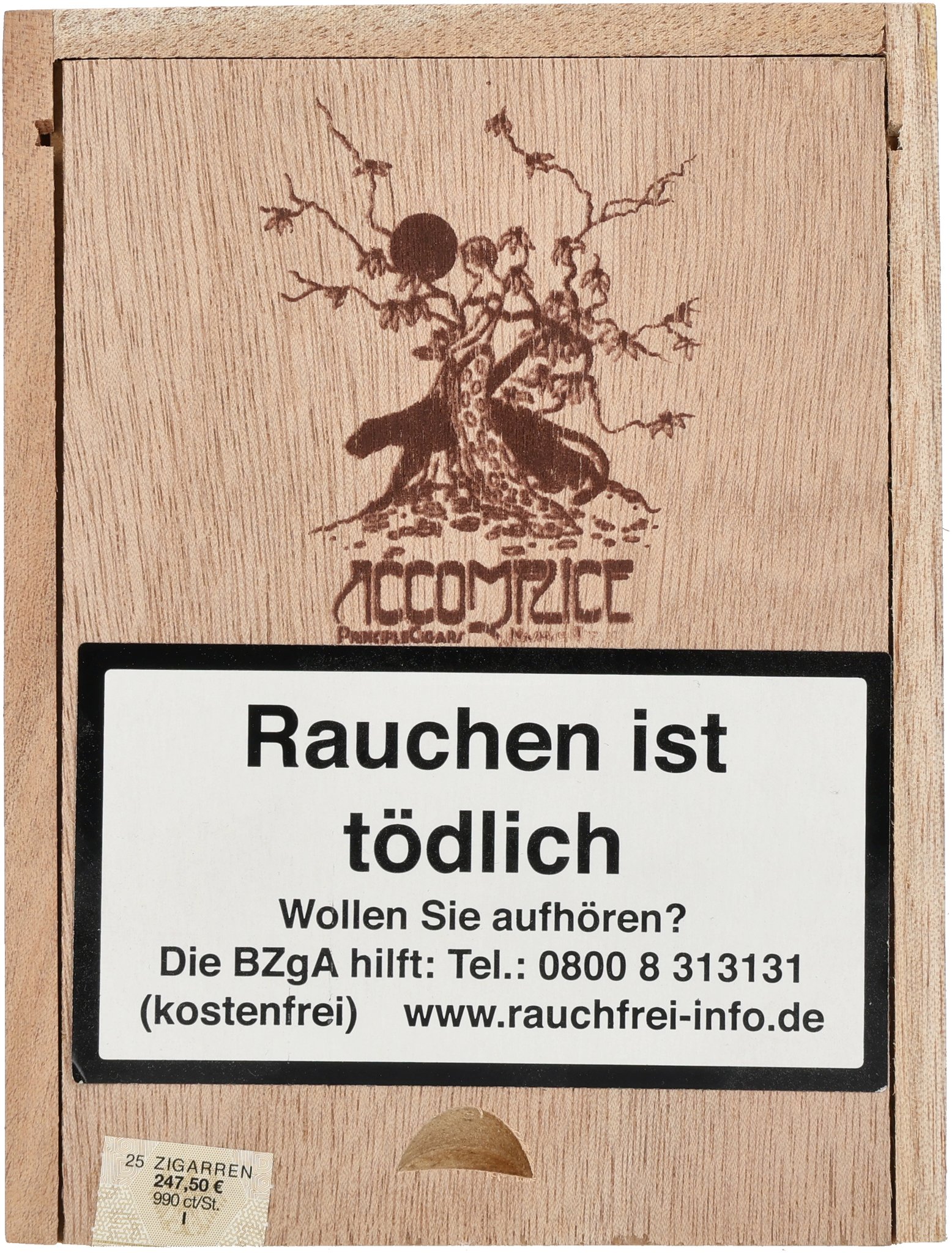 Purple Label Robusto Corojo box front