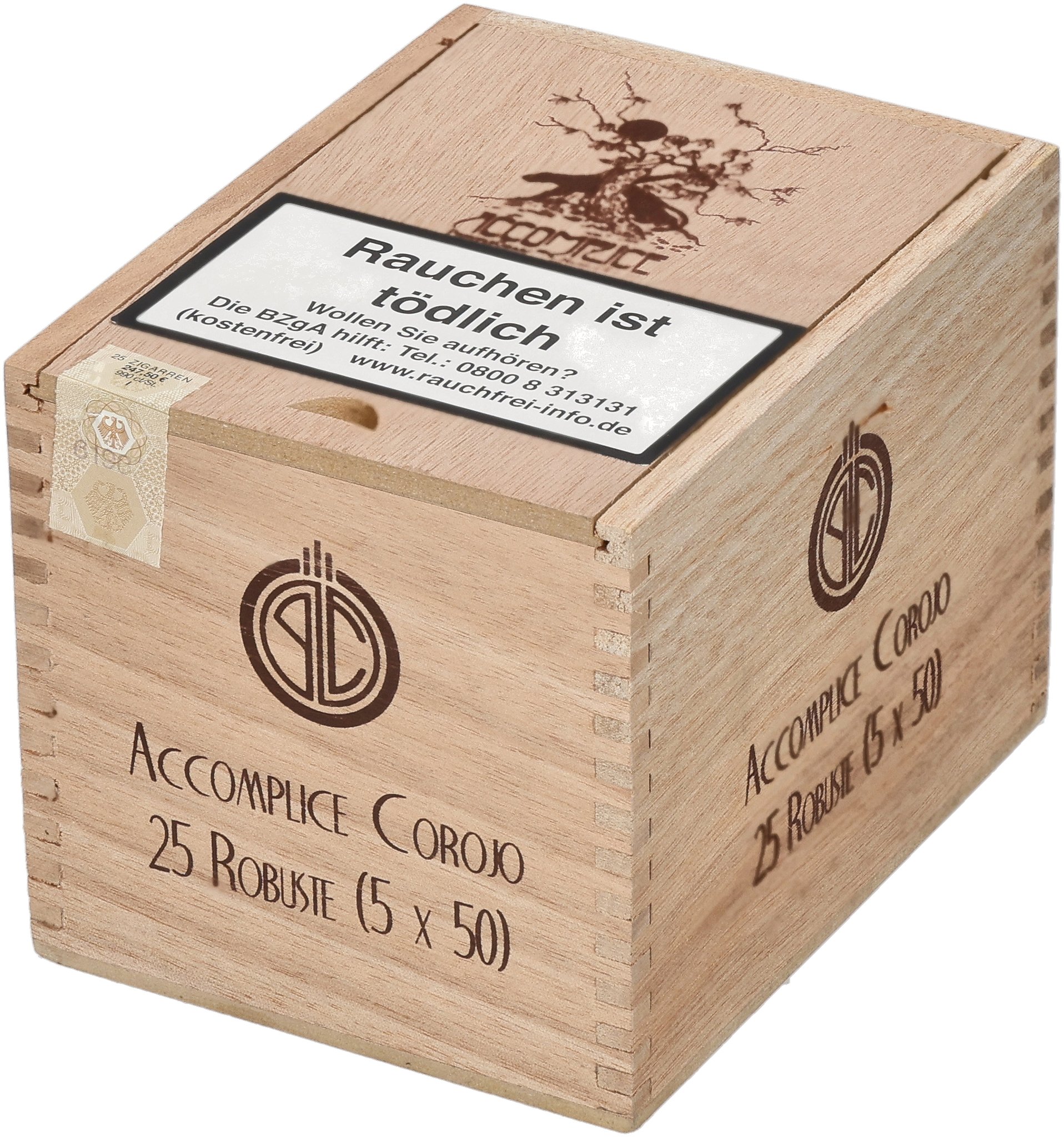 Purple Label Robusto Corojo box