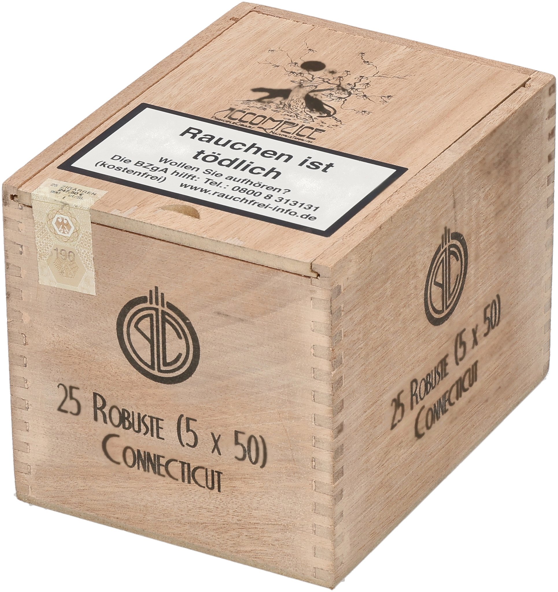 Blue Label Robusto Connecticut box