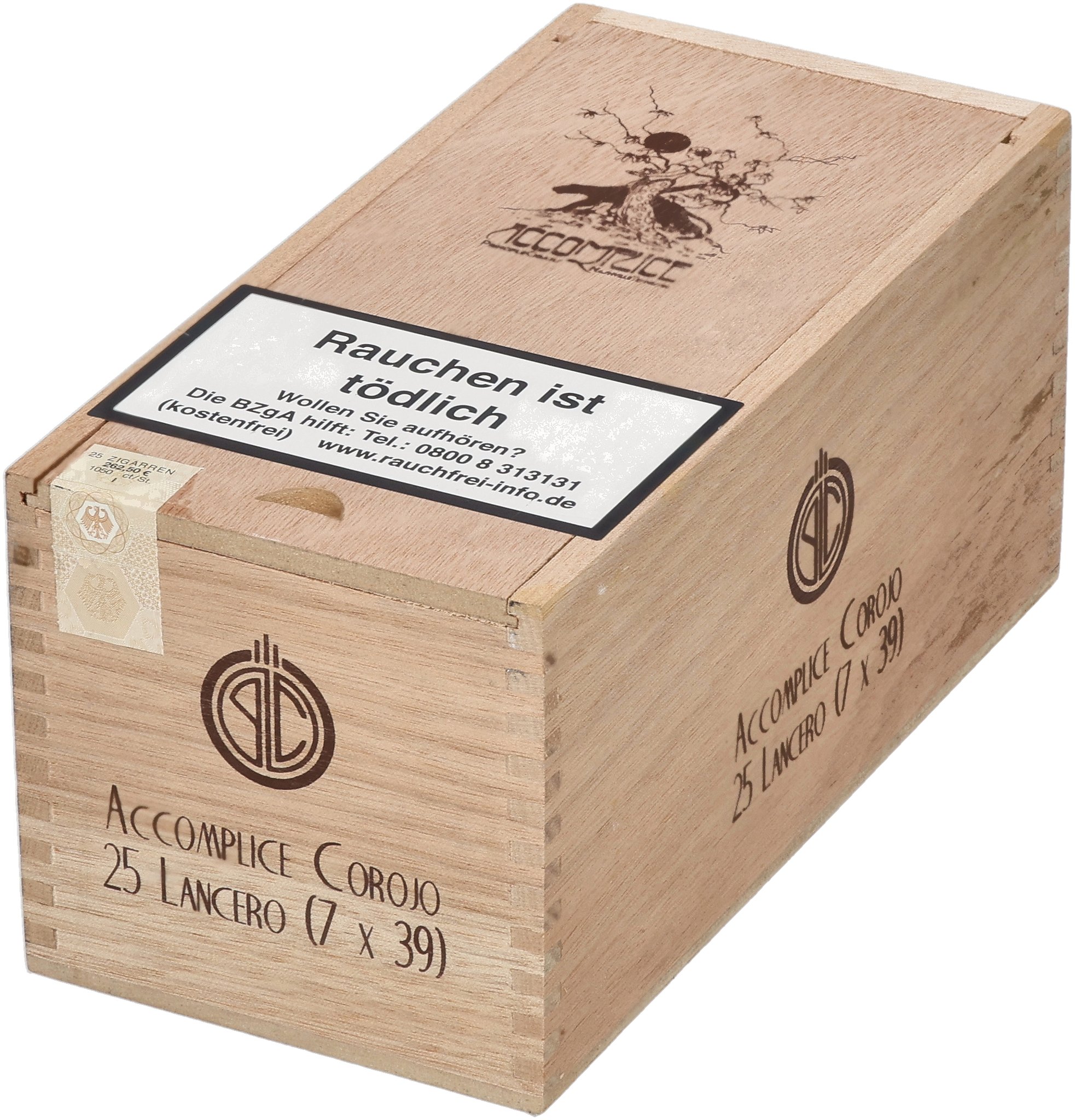 Purple Label Lancero Corojo box
