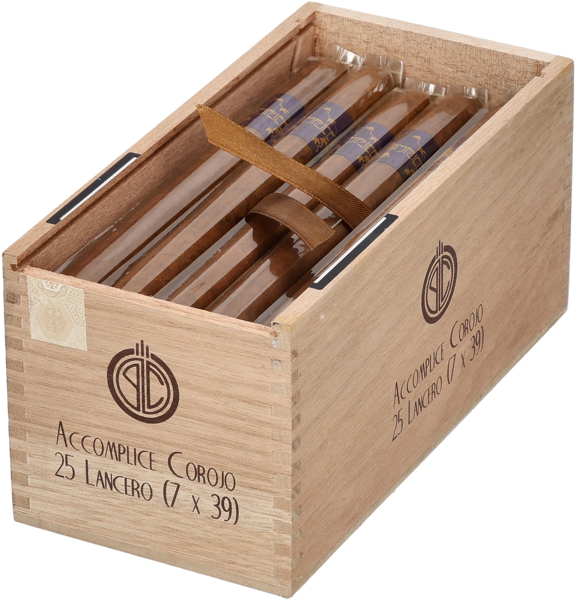 Purple Label Lancero Corojo box open