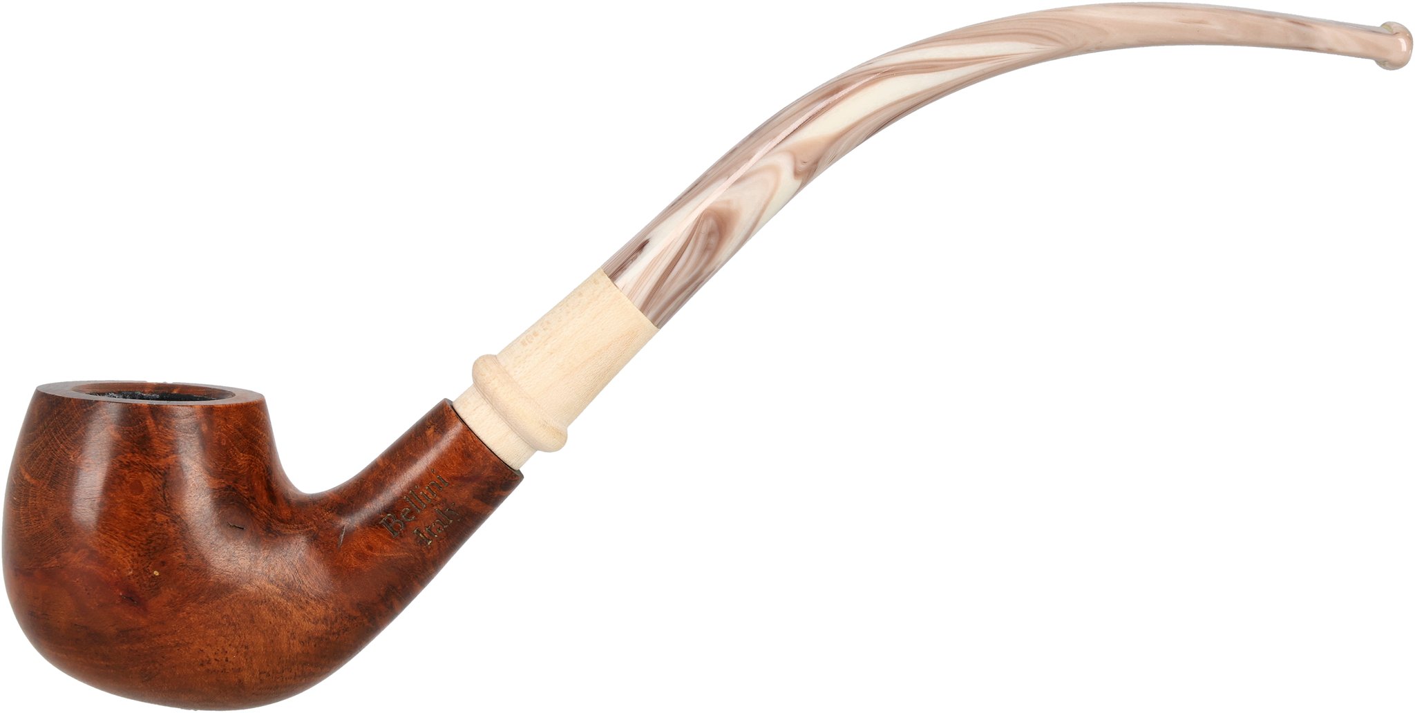 Bellini Pfeifen Marrone London Cappuccino Bent_01