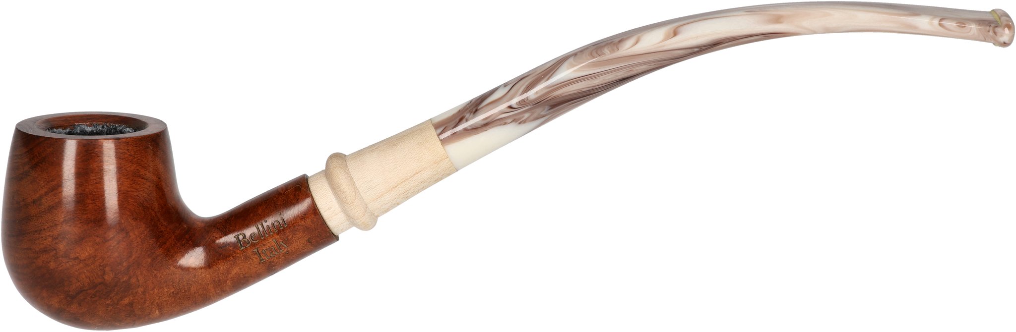 Bellini Pfeifen Marrone London Cappuccino Halfbent_01