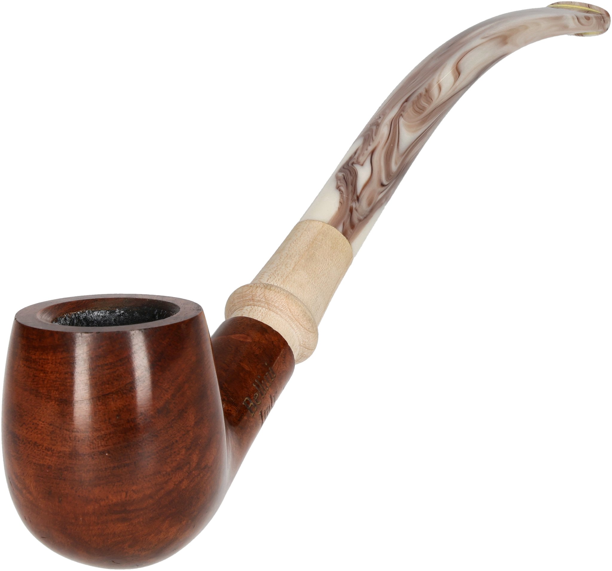 Bellini Pfeifen Marrone London Cappuccino Halfbent_02