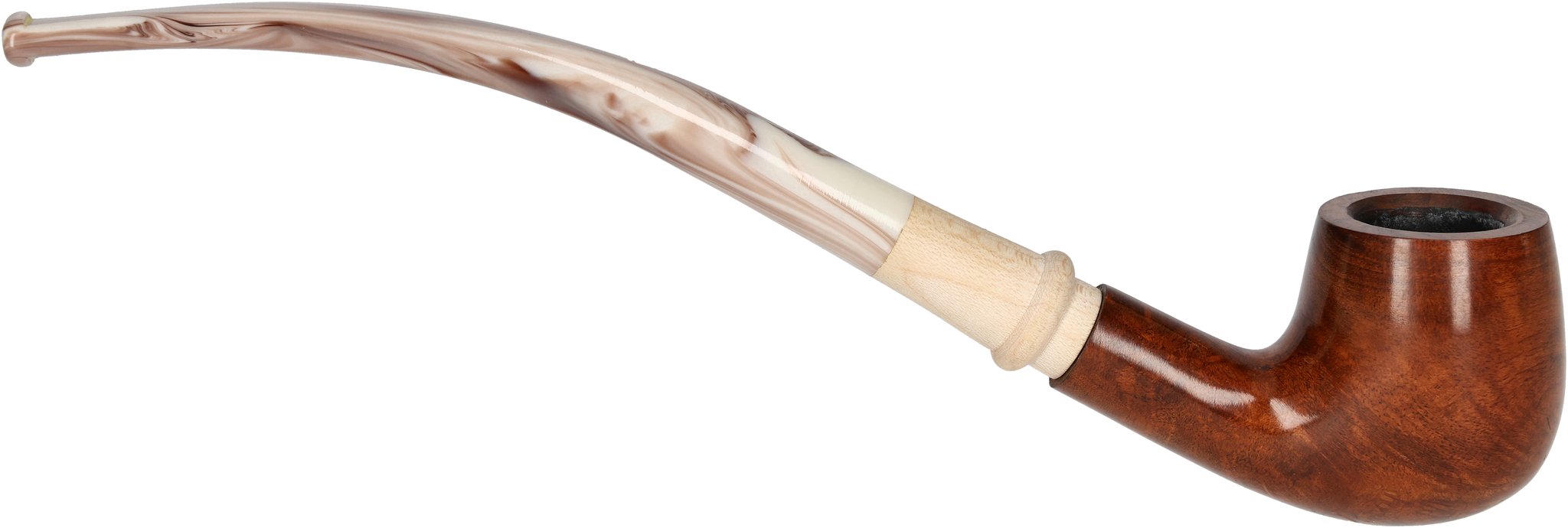 Bellini Pfeifen Marrone London Cappuccino Halfbent_03