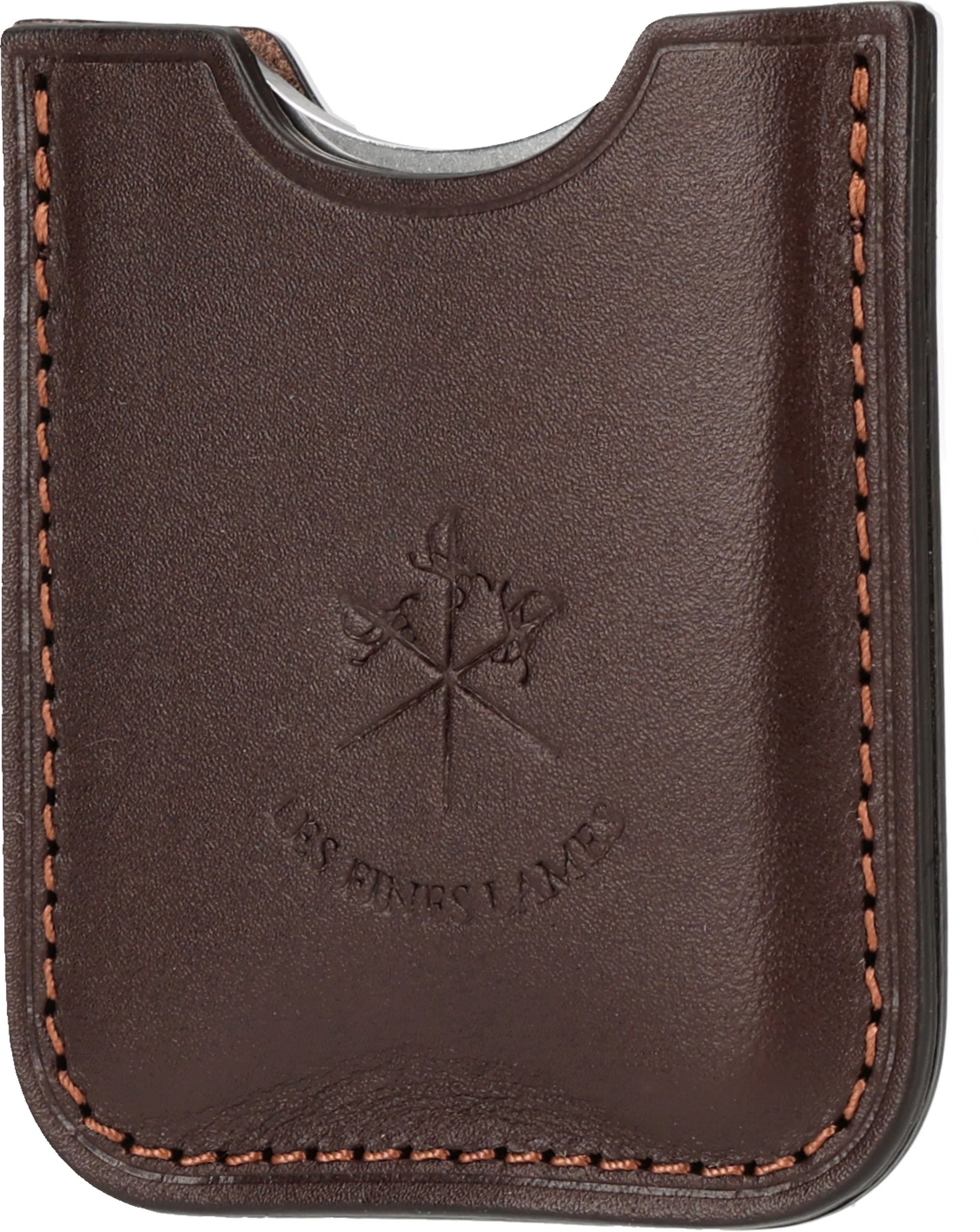 Chrom mit Lederetui Braun Etui
