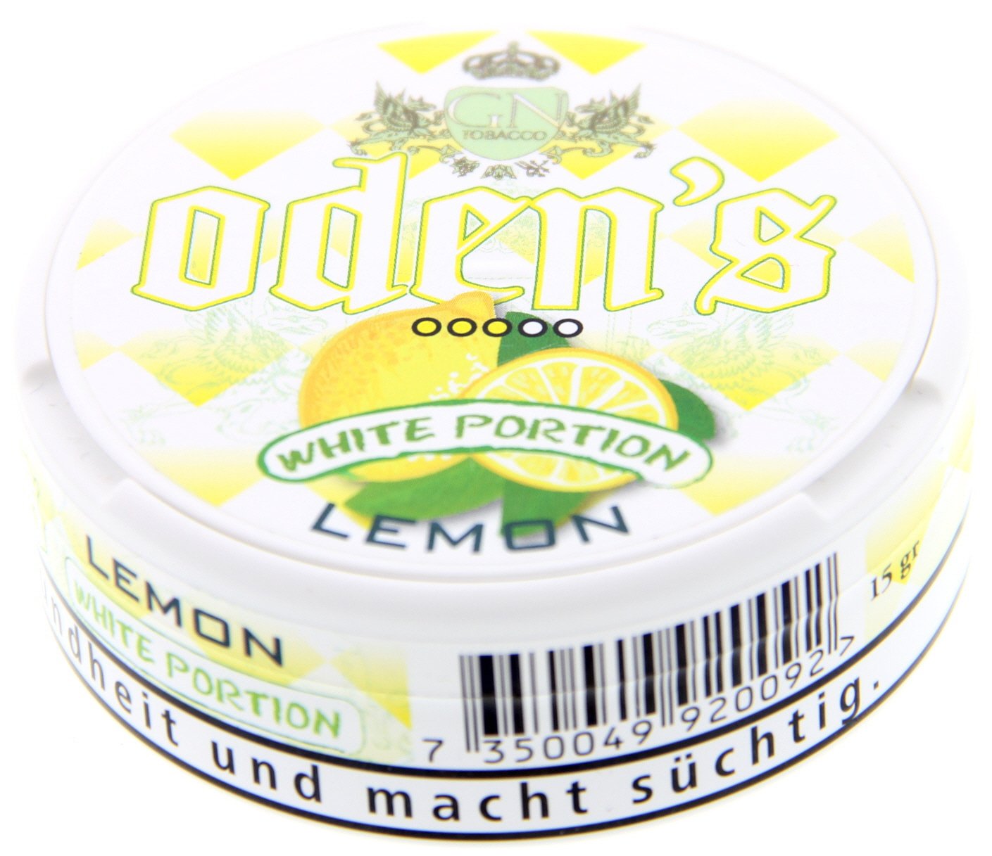 GN Tobacco Kautabak Odens White Portion Lemon