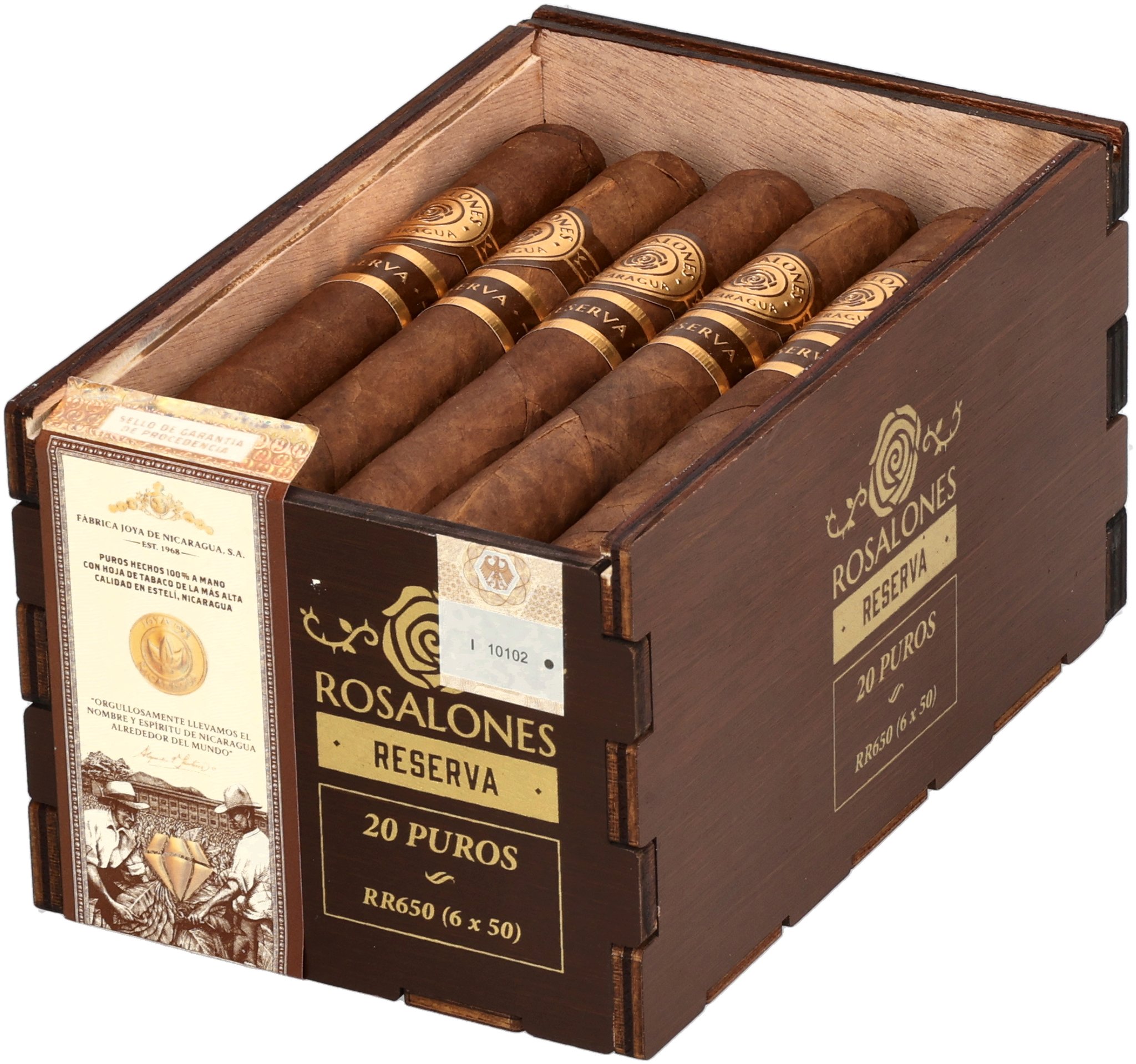  Joya de Nicaragua Rosalones Reserva R650 Toro (6x50)_Kiste Offen